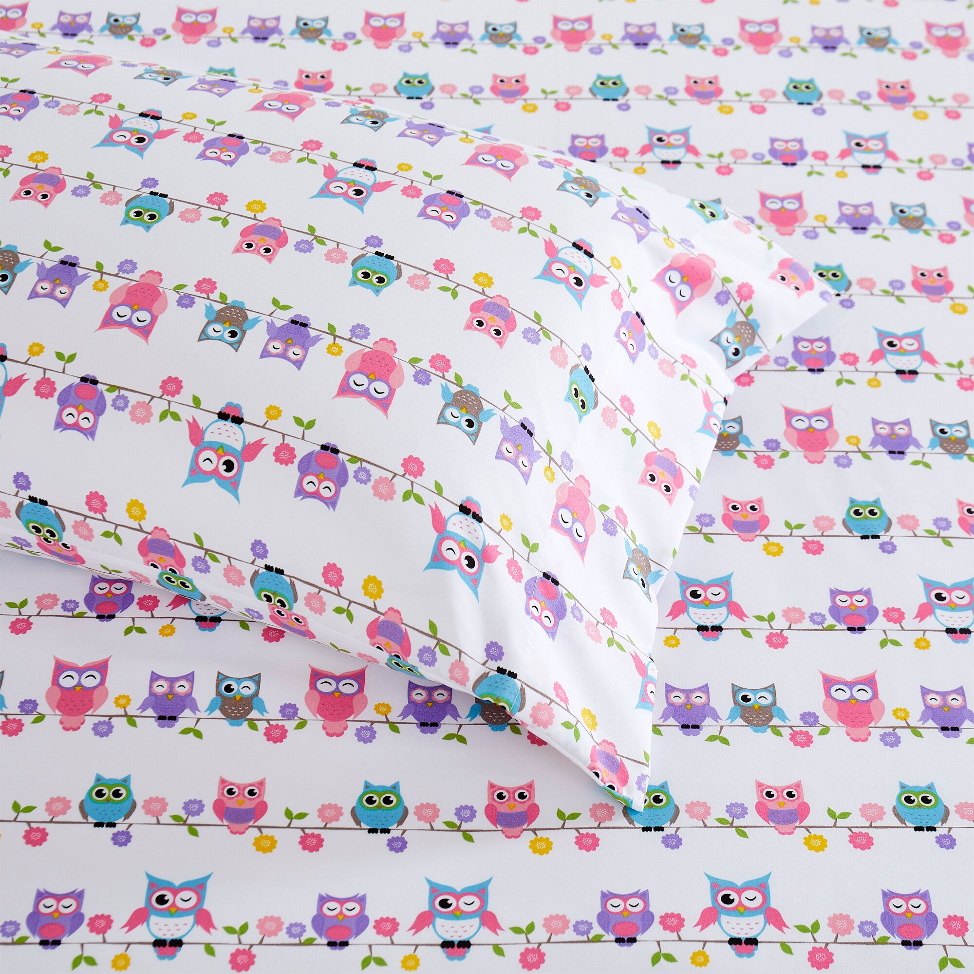 Sweet Home Collection LOW-KIDS-OWLS-TXL Sheet-Sets - View #5