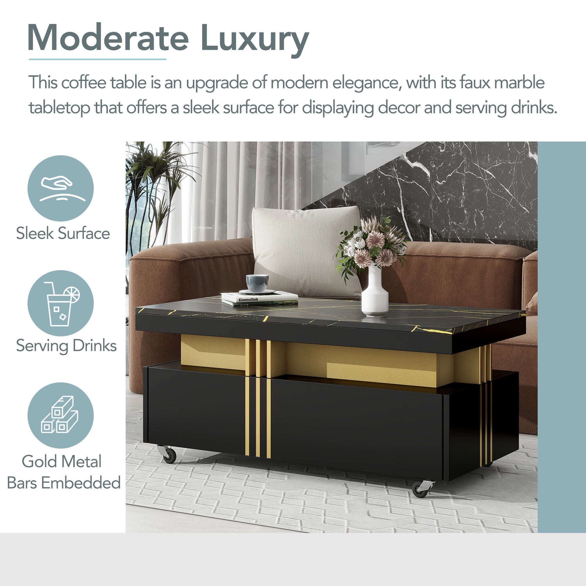 ModernLuxe WF305961AAB Coffee-Tables - View #2