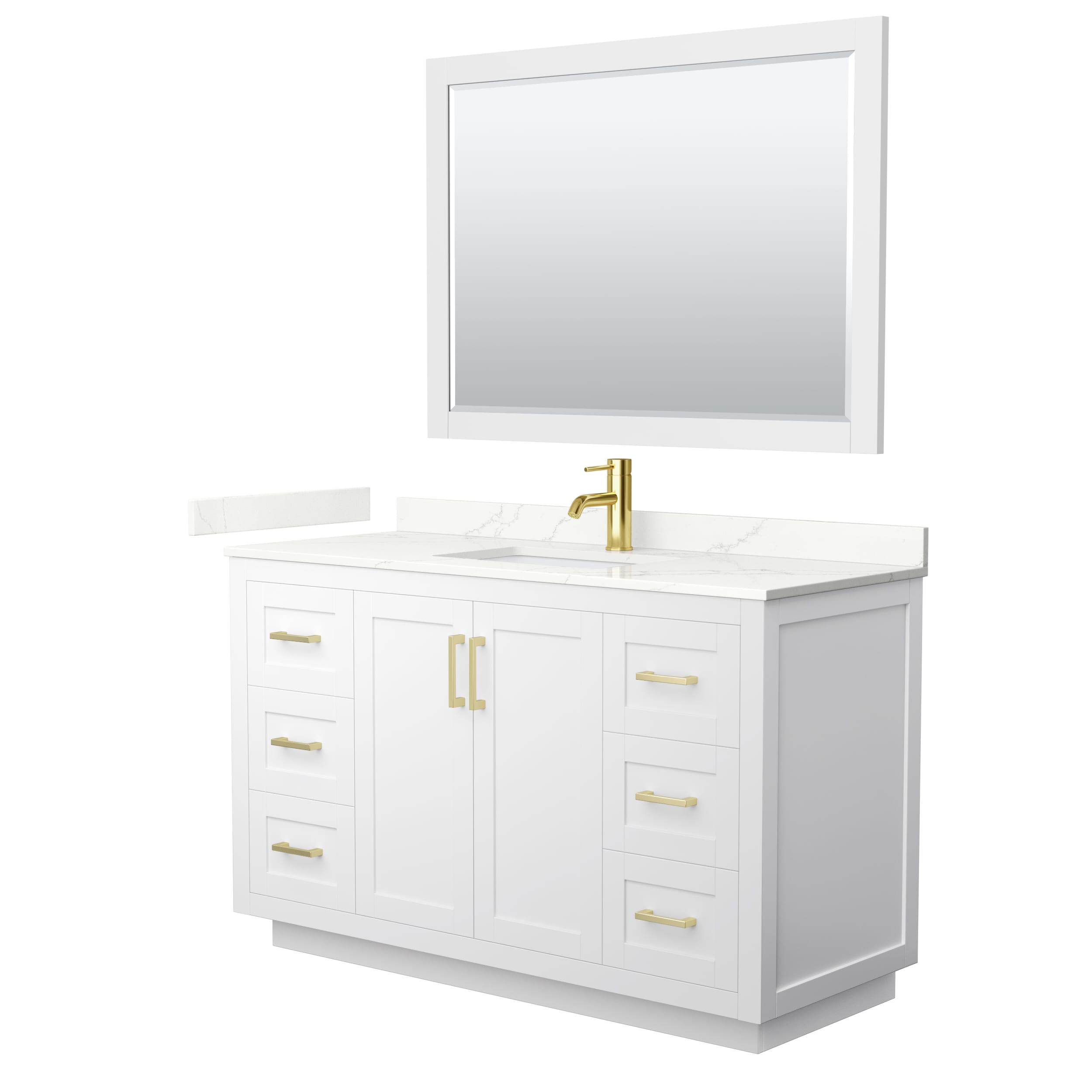 Wyndham Collection WCF292954SWGGTUNSM46 Bath-Vanity-Combo - View #2