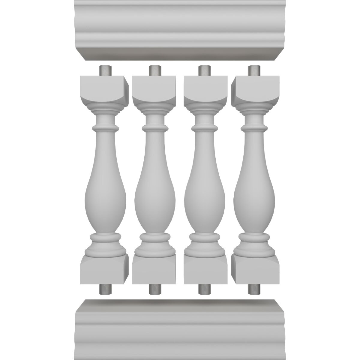 Ekena Millwork BALK38X024LGG railings - View #5