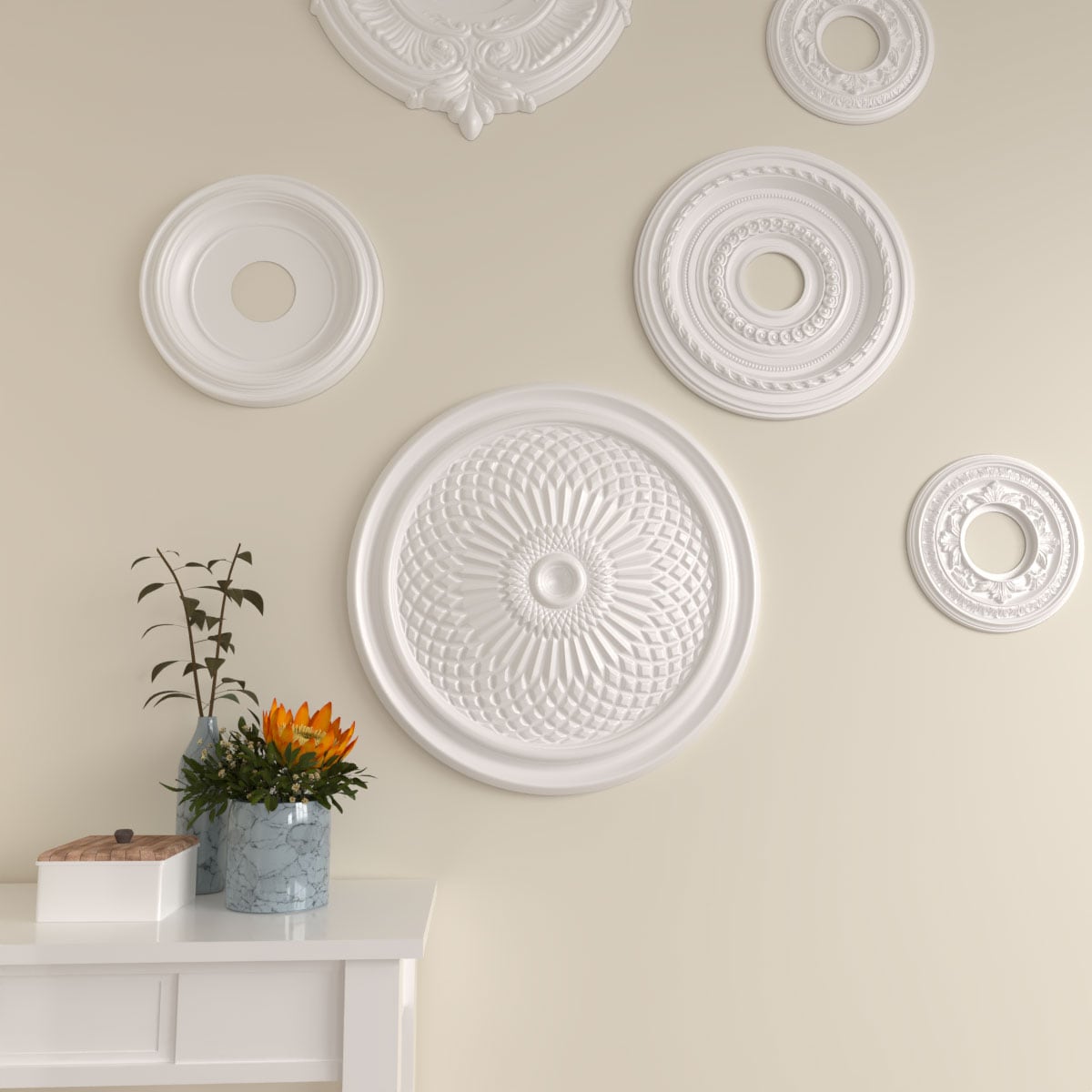 Ekena Millwork CM22TN Ceiling-Medallions - View #6