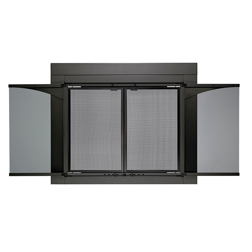 allen + roth FPDS202SLV Glass-Fireplace-Doors - View #5