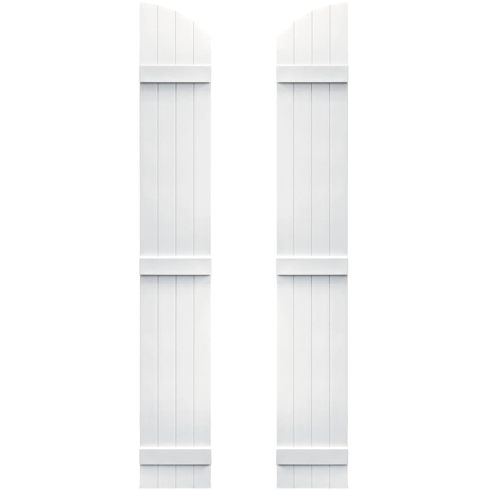 Vantage V5931494001 13.875-in W x 94-in H White Board and batten Exterior Shutters ( 1 -Pack )