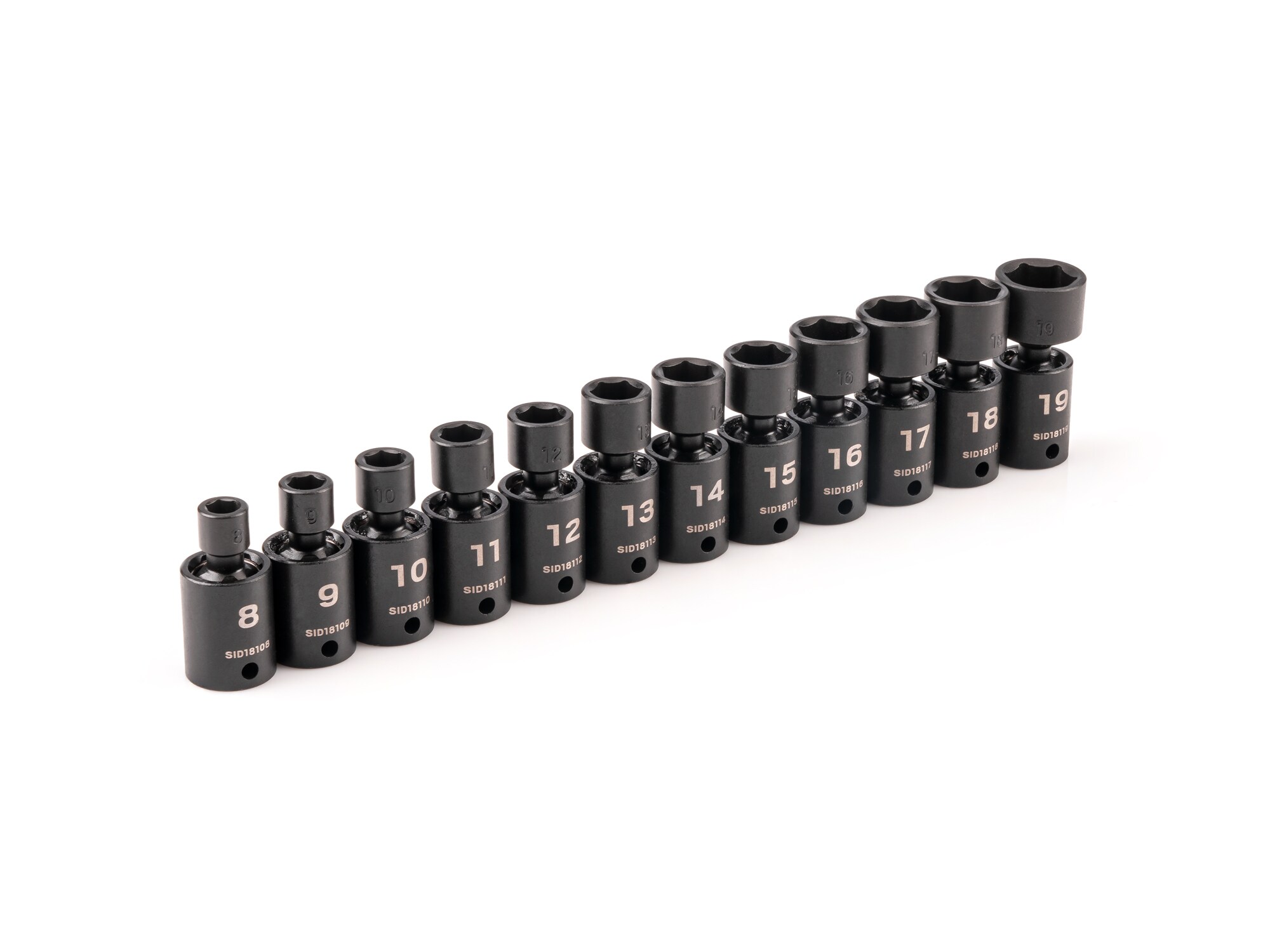 TEKTON SID97002 12 -Piece Metric 3/8-in Drive Set 6-point Impact Socket Set