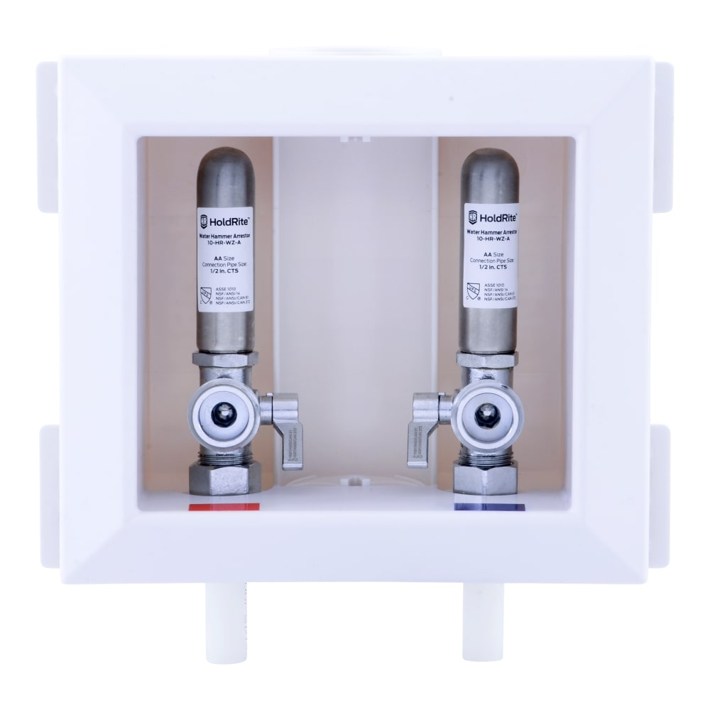 HoldRite HR-WA-P Quarter turn ball valve PEX Washing machine Outlet Box