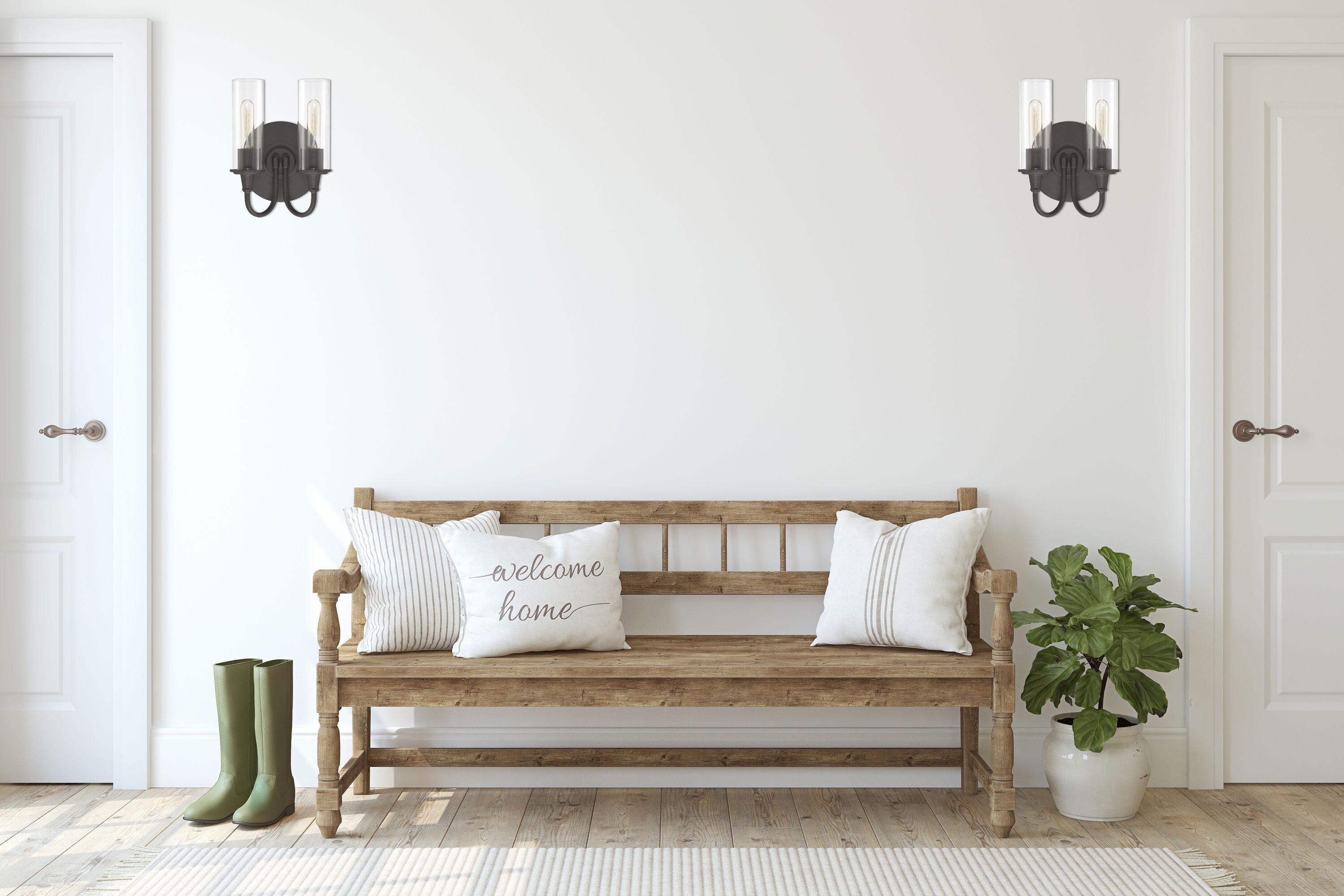 Espresso Brown Cylinder Dimmable Vanity Sconce