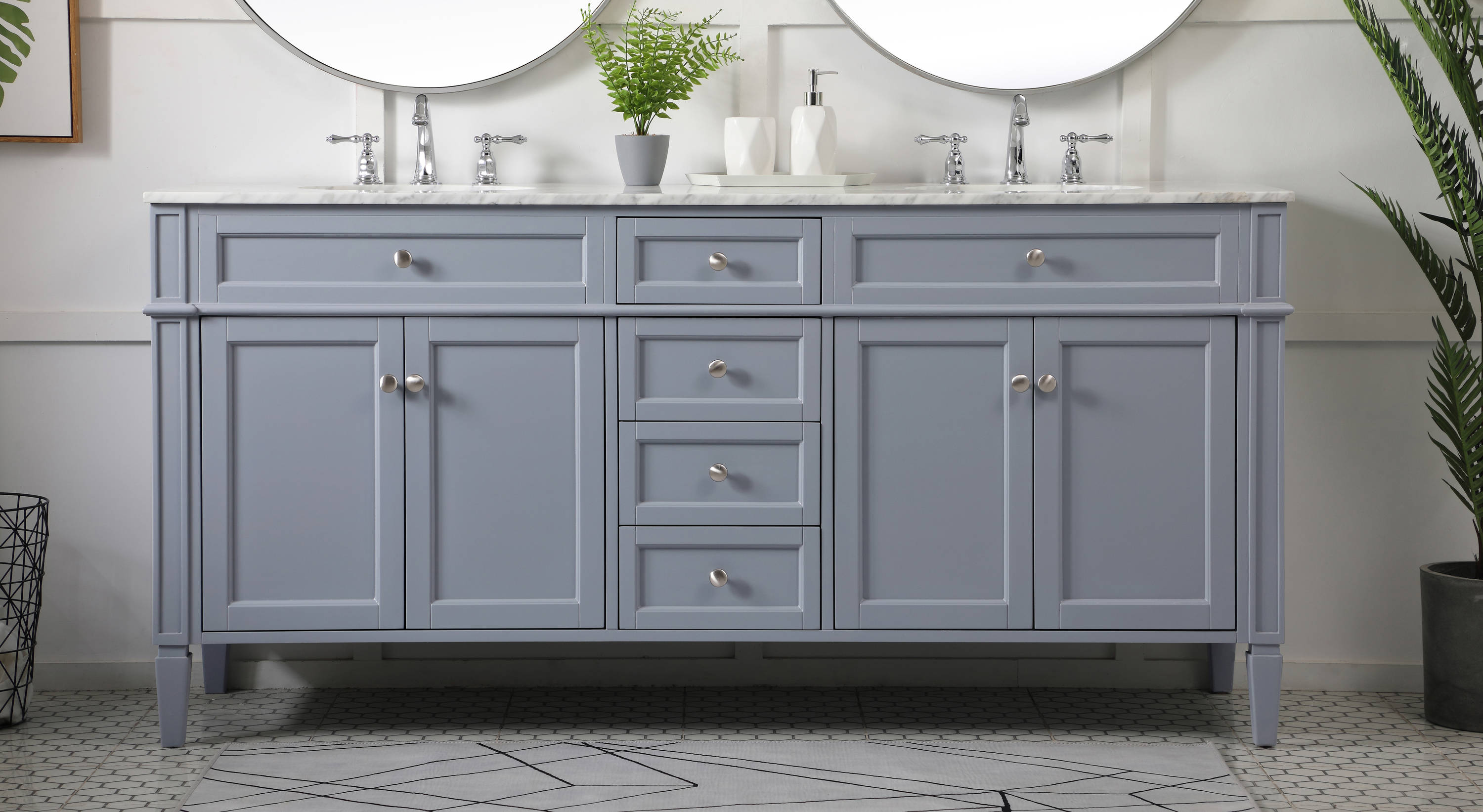 Elegant Decor HF37716DGR Bath-Vanity-Combo - View #2