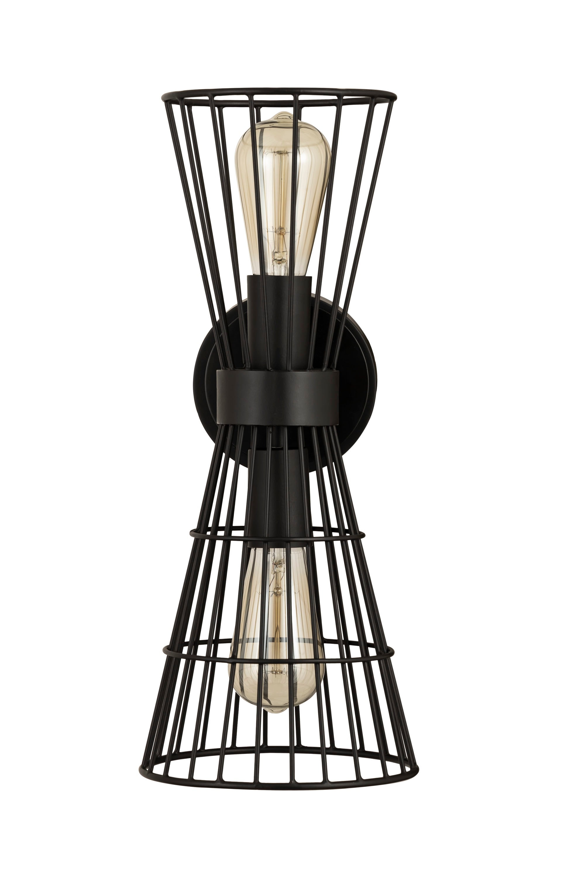 Alito 17.5" Black Iron Dimmable Wall Sconce