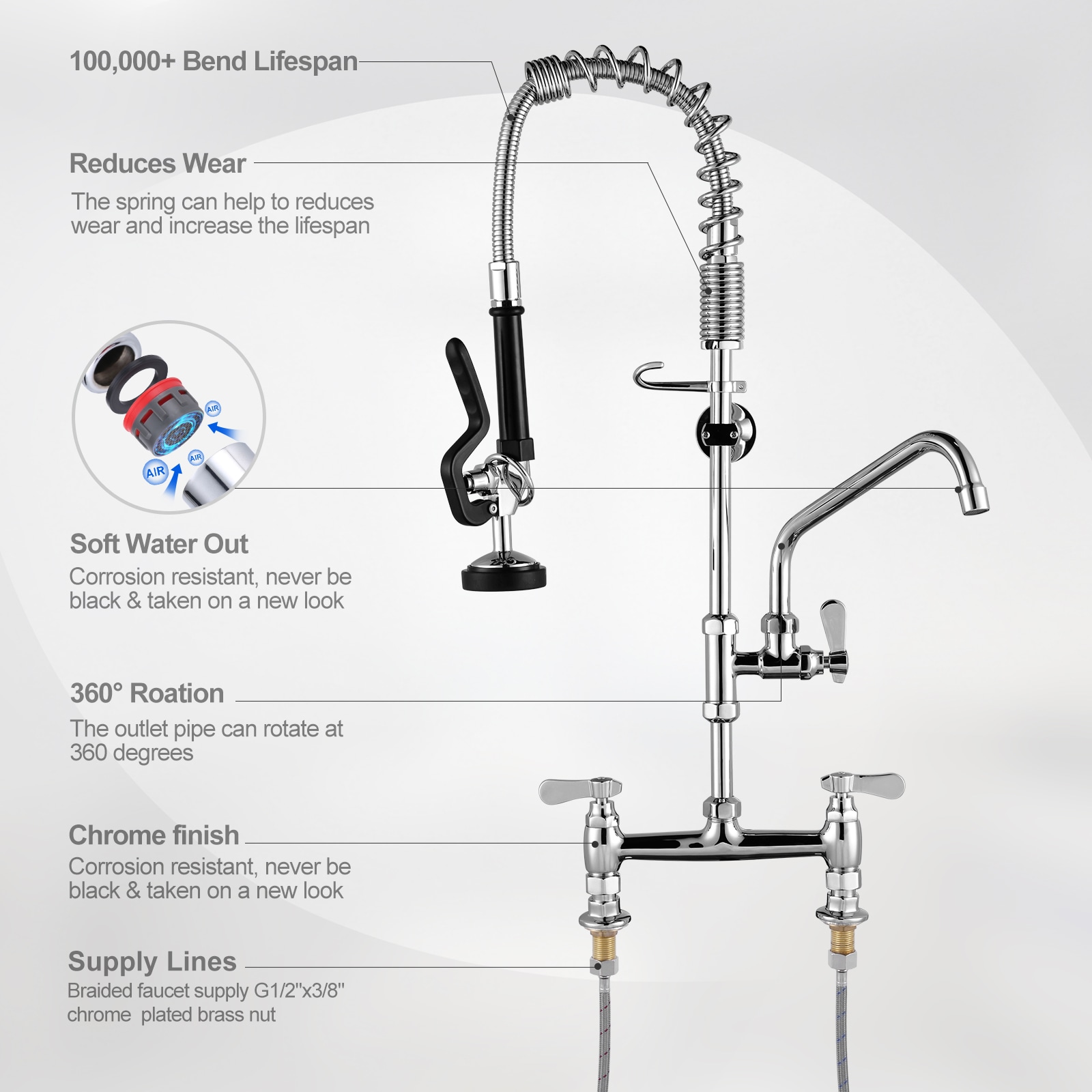 WOWOW 2315100C-26-LW Kitchen-Faucets - View #4