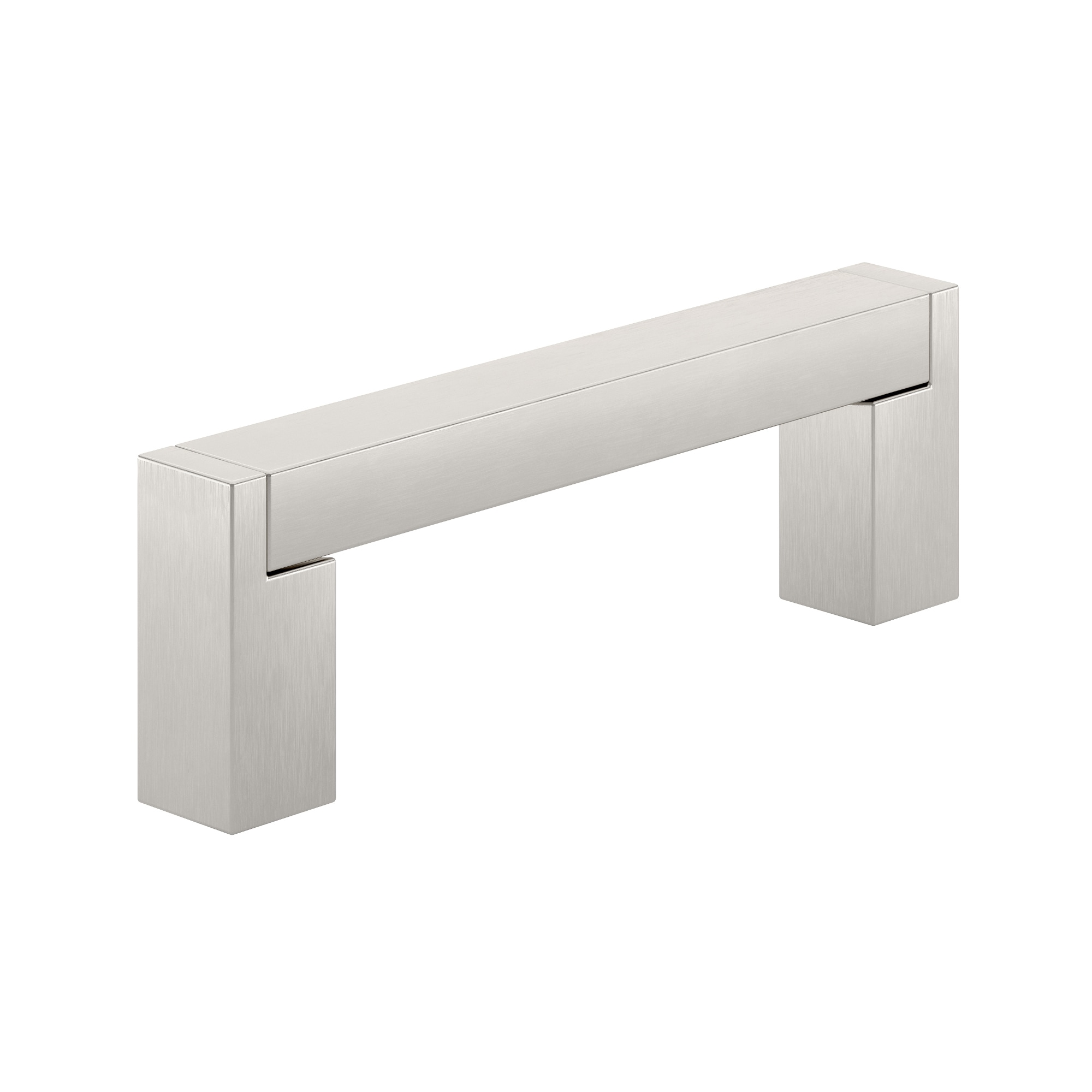 Richelieu BP80196195 Laconia 3-3/4-in , 96mm Center to Center Brushed Nickel Rectangular Handle