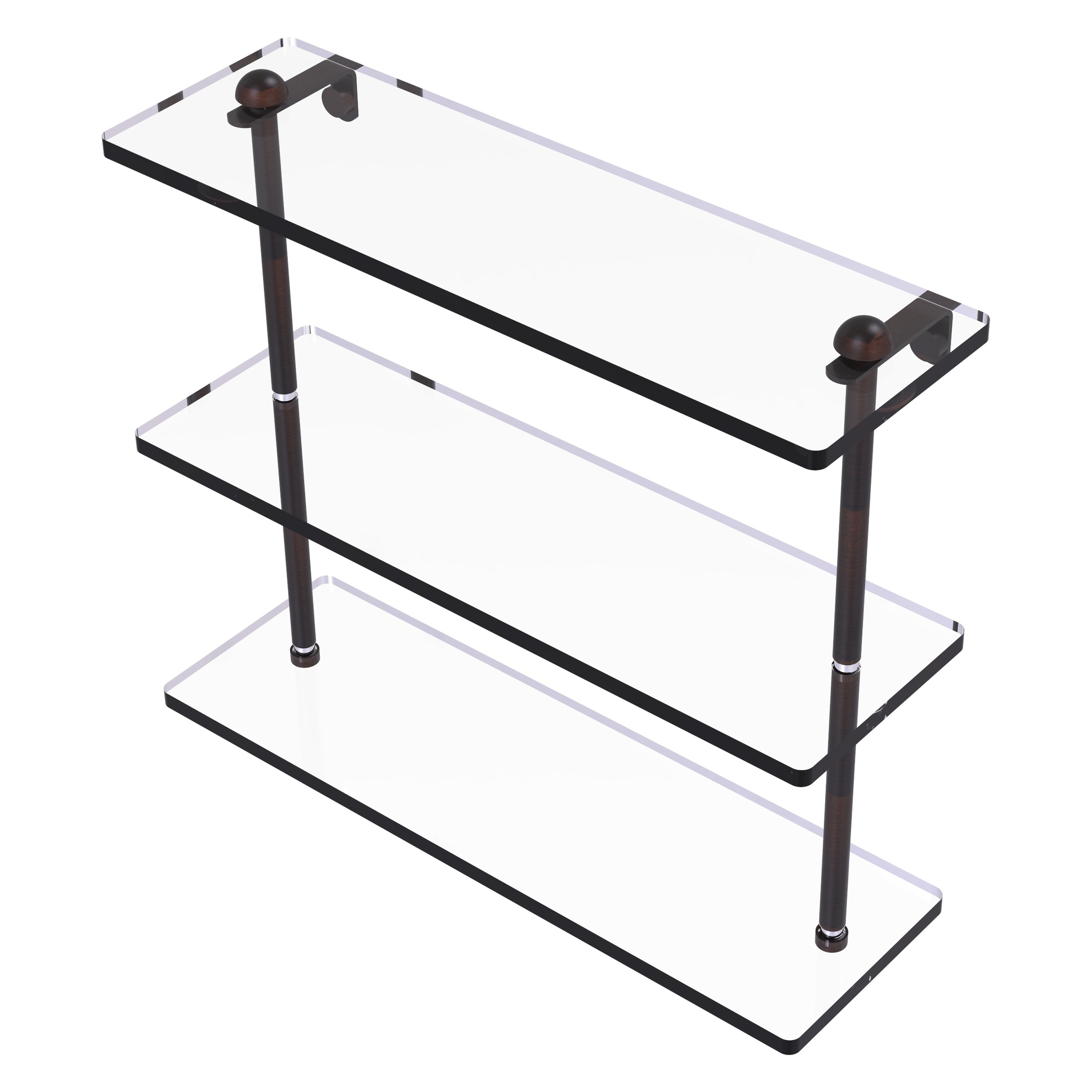Allied Brass RC-5/16-VB Venetian Bronze 3 -Tier Wall mount Corner Bathroom Shelf ( 16-in x 15-in x 5-in )