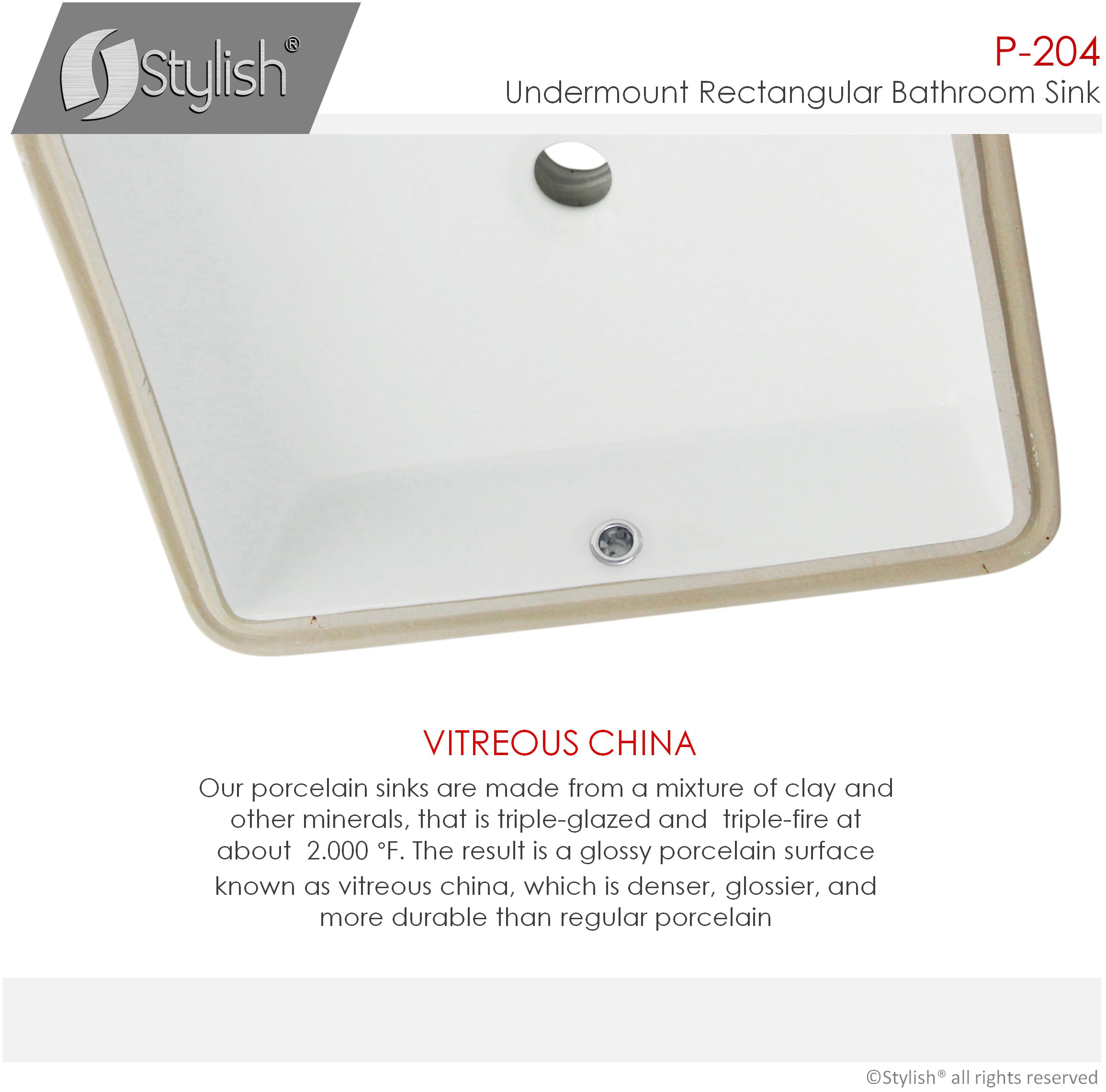 Stylish P-204 Bath-Sink - View #8