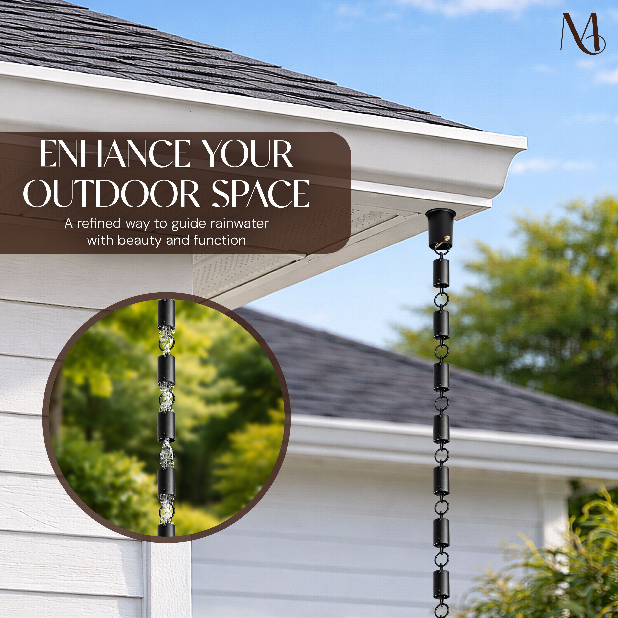 Monarch Rain Chains 18108 Rain-Chains - View #2