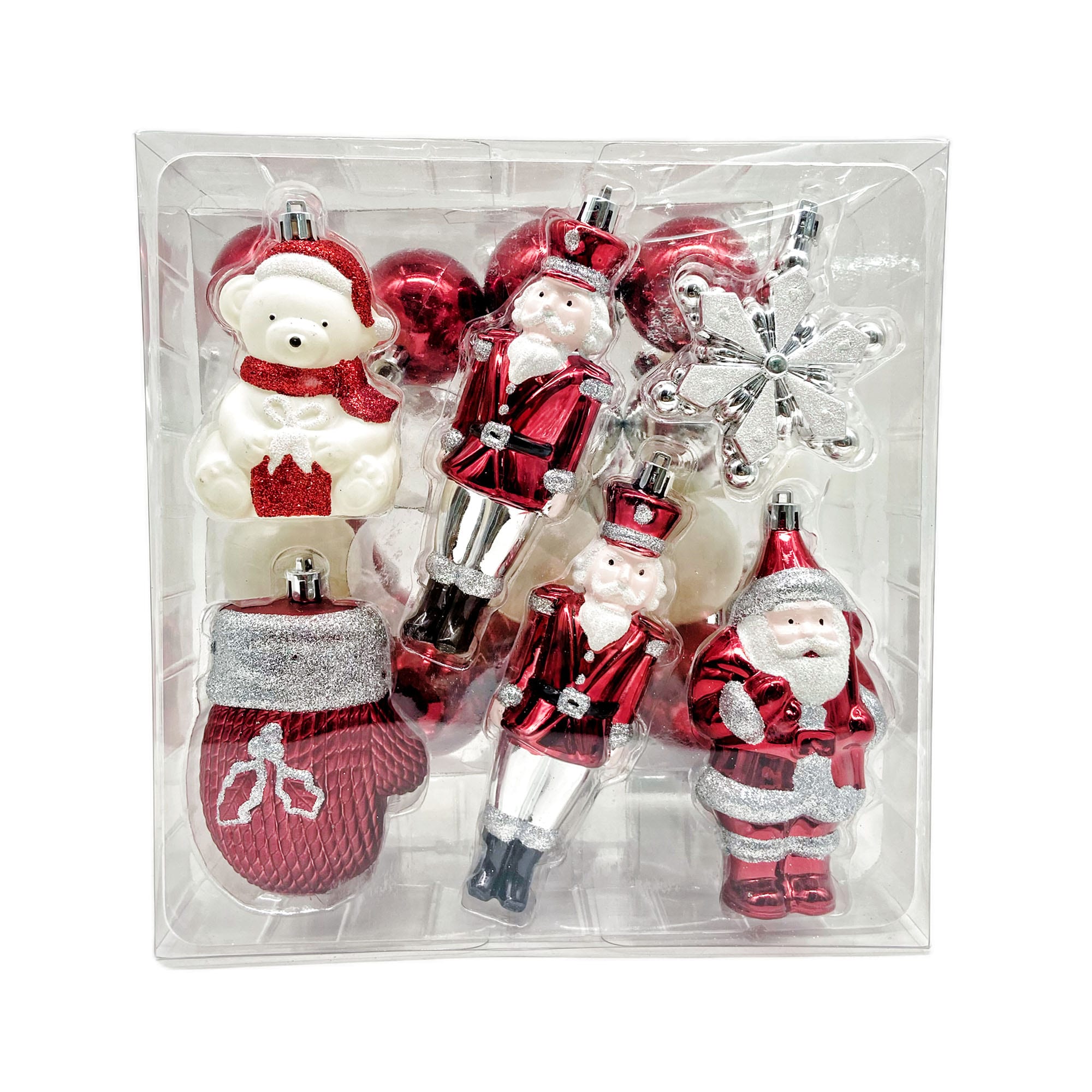 Holiday Living 014-924-4 26 -Pack Multiple colors/finishes Standard Indoor Ornament set Shatterproof