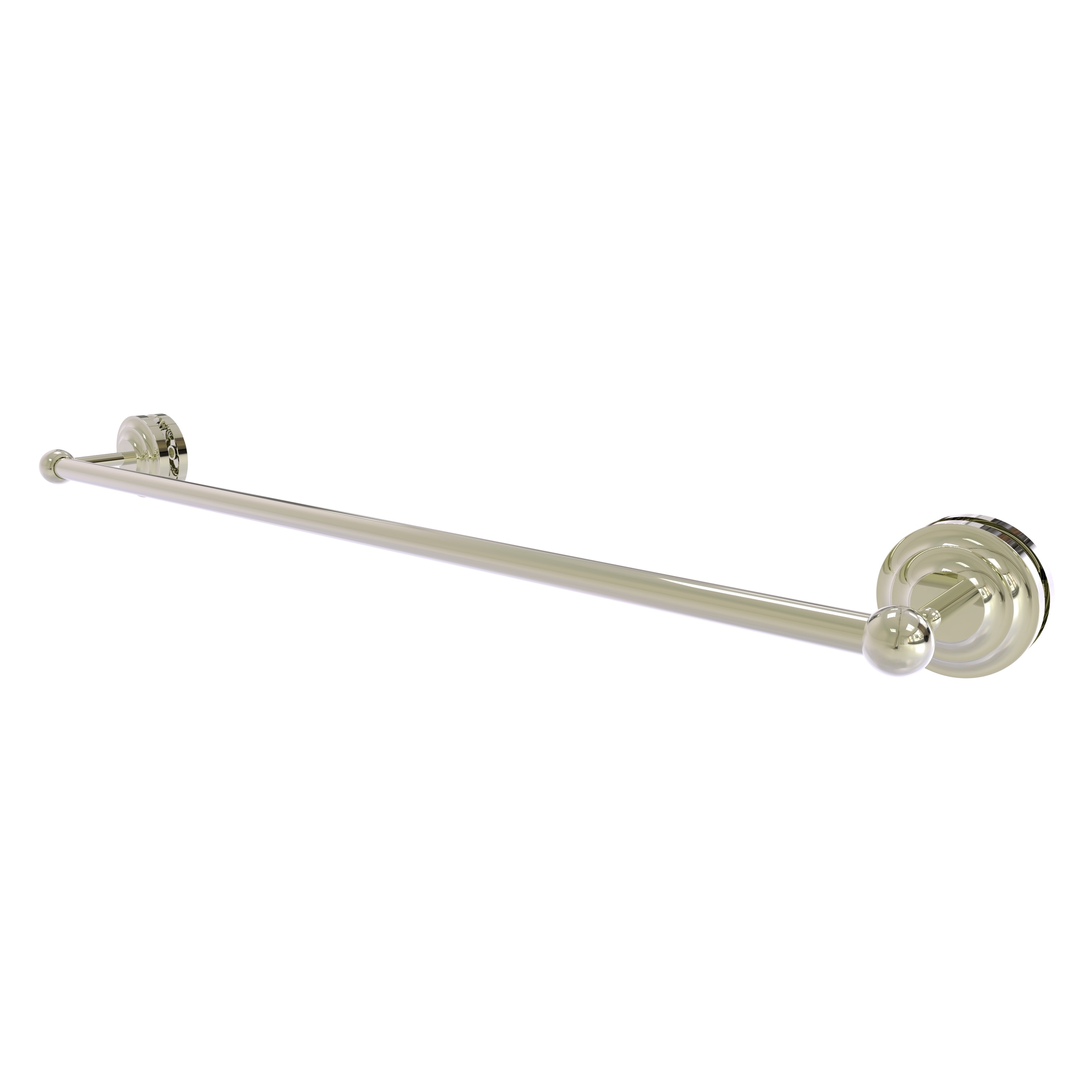 Allied Brass QN-41-SM-30-PNI Que New 30-in Polished Nickel Wall mount Single Towel Bar