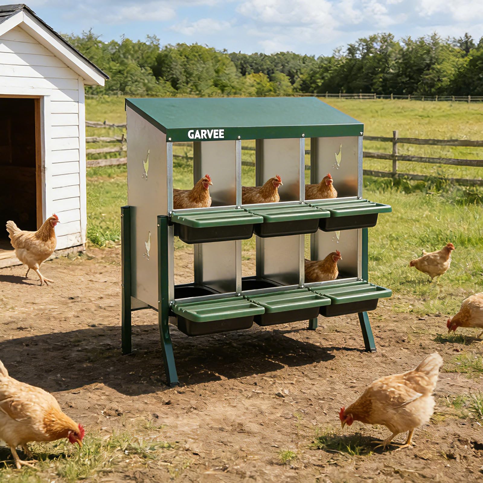 GarveeLife CLJ-CRBRKXO3MLW34B Chicken-Coops-Rabbit-Hutches - View #4