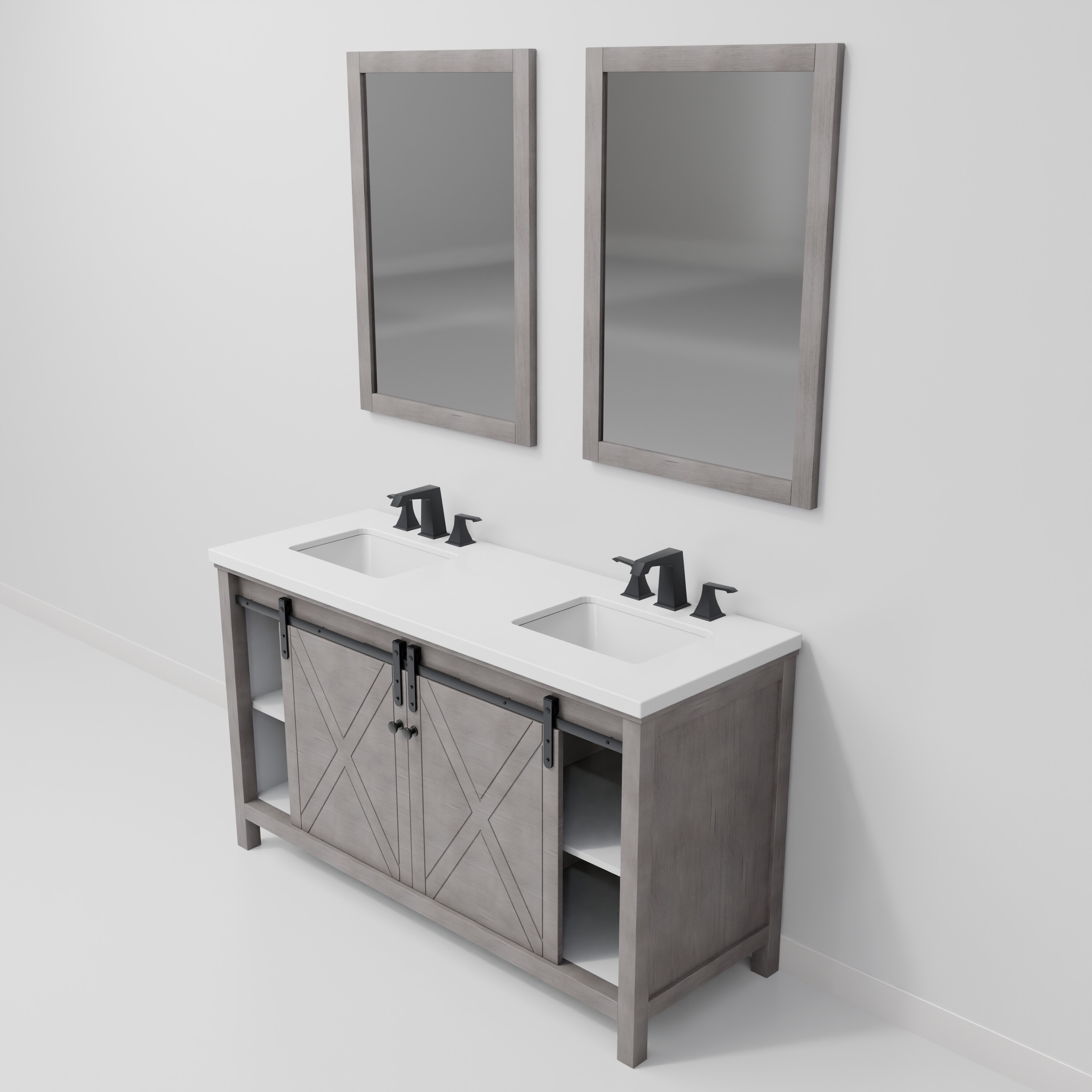 Lexora LM342260DHCSM24F Bath-Vanity-Combo - View #8