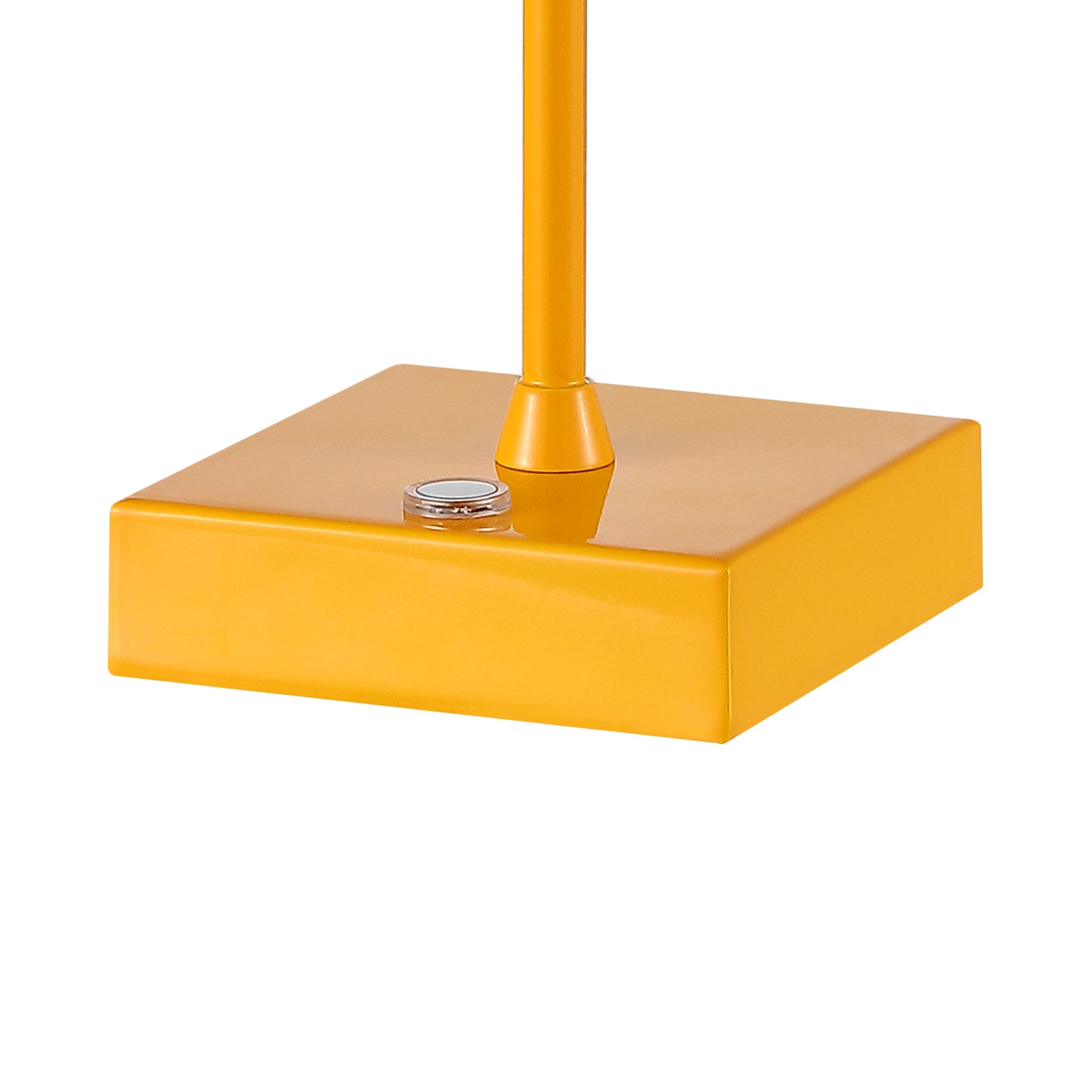 Oscar 12.5" Orange Cordless Iron and Acrylic LED Table Lamp