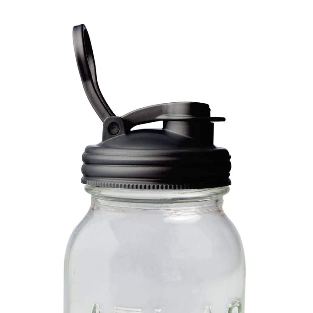 Lehman's 1812740 reCAP Mason Jar Pour Lid with Foldout Carry Loop - Regular Mouth with Leak-Proof Seal - USA Made