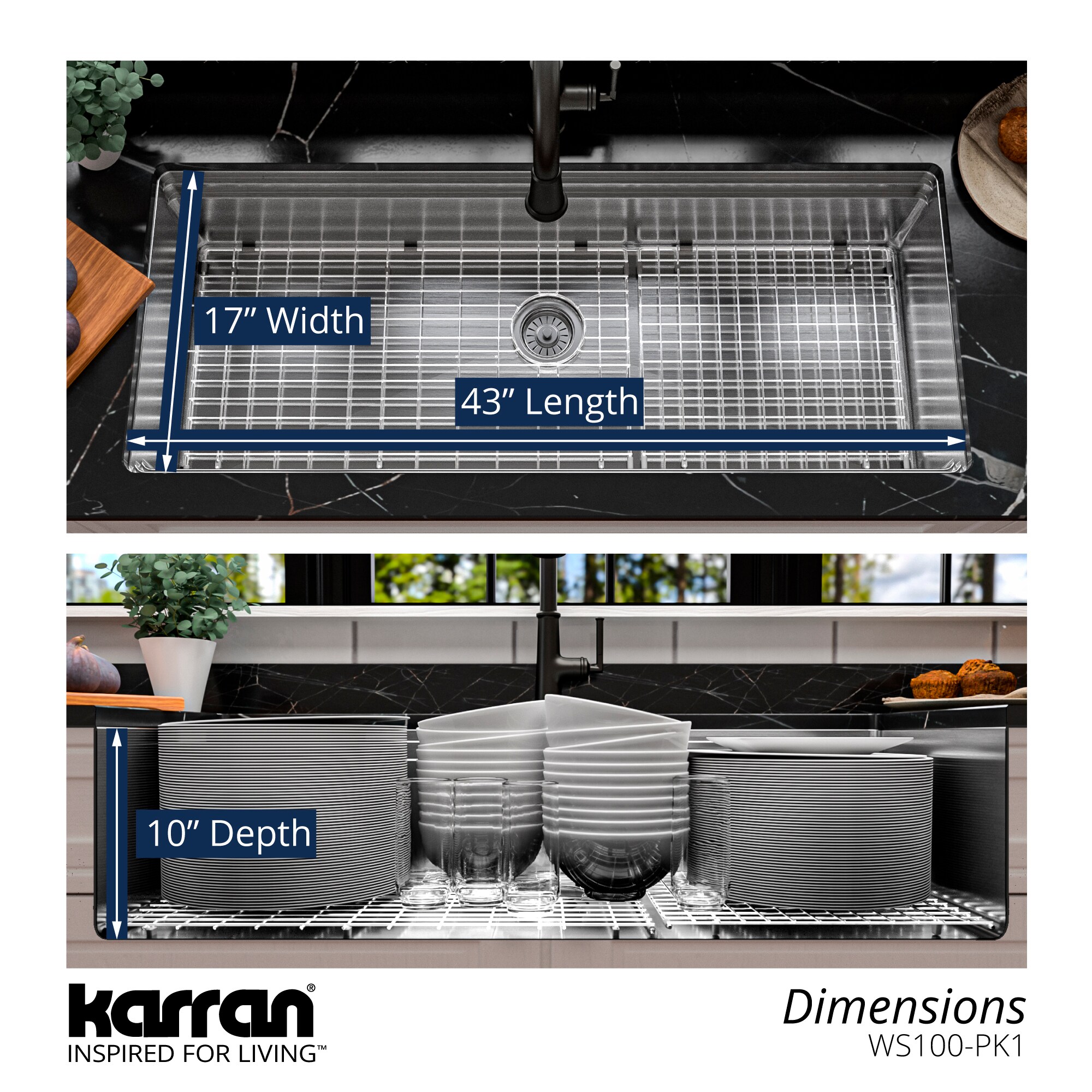 Karran WS-100-PK1 Kitchen-Sinks - View #9