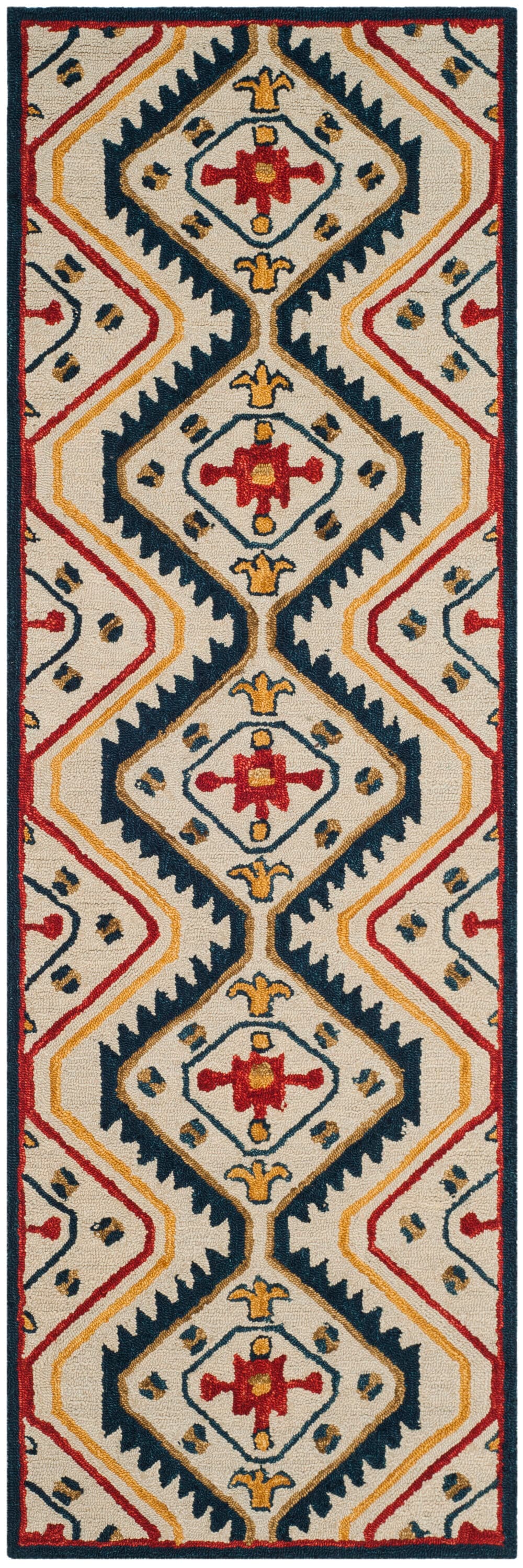 Ivory Whisper Hand-Tufted Wool & Cotton Blend Area Rug - 2'3" x 5'