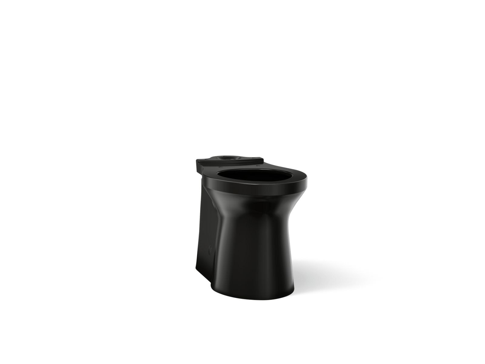KOHLER K-20485-7 Irvine Black Elongated Chair height Toilet Bowl 12-in Rough-In