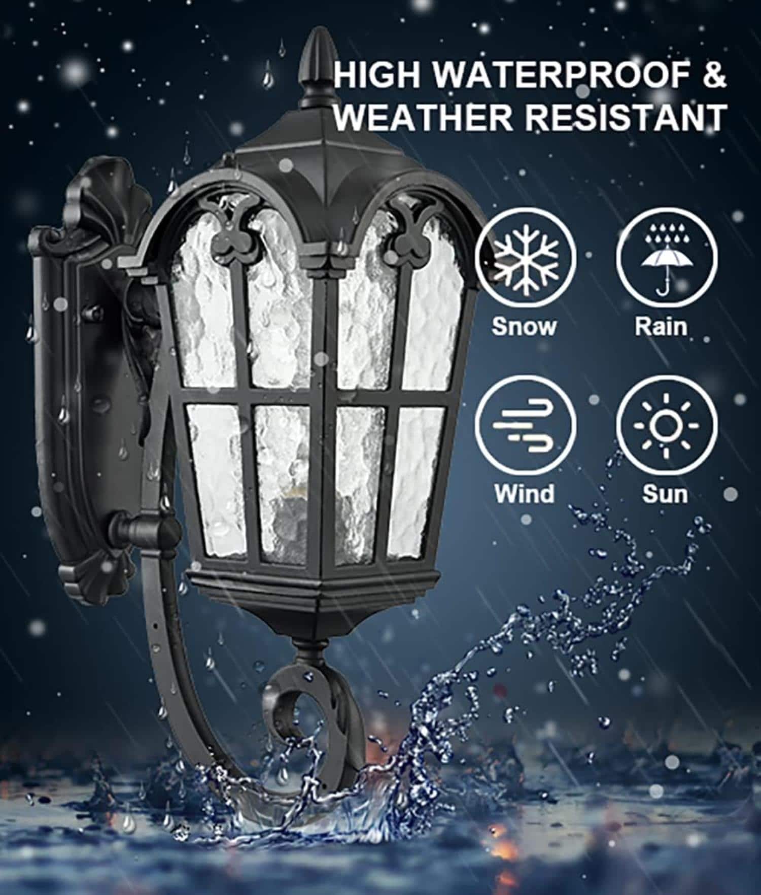 Claxy YO-T3259BU-BK Outdoor-Wall-Lighting - View #5