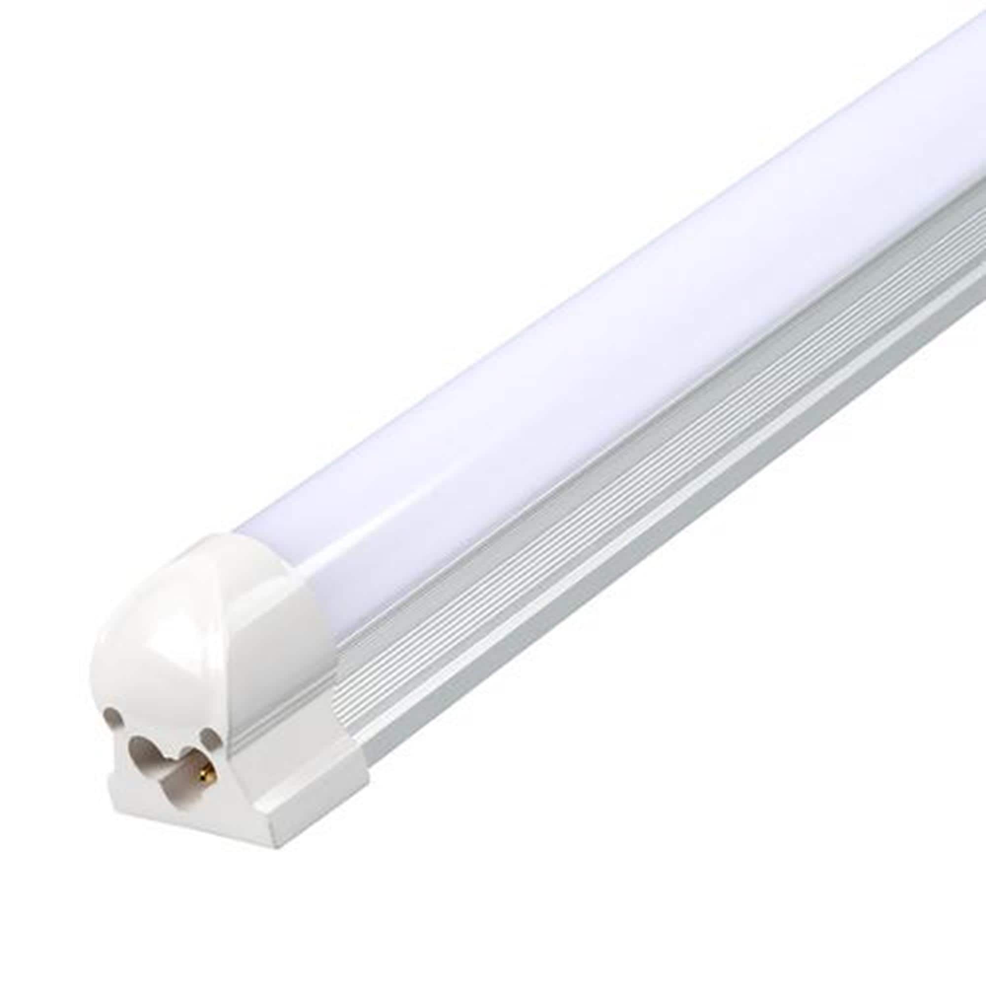 Plug and Play INTEGRATED T8 T12 LED TUBE LIGHT 4FT 20 WAT 6500K Milky Lens SALE 