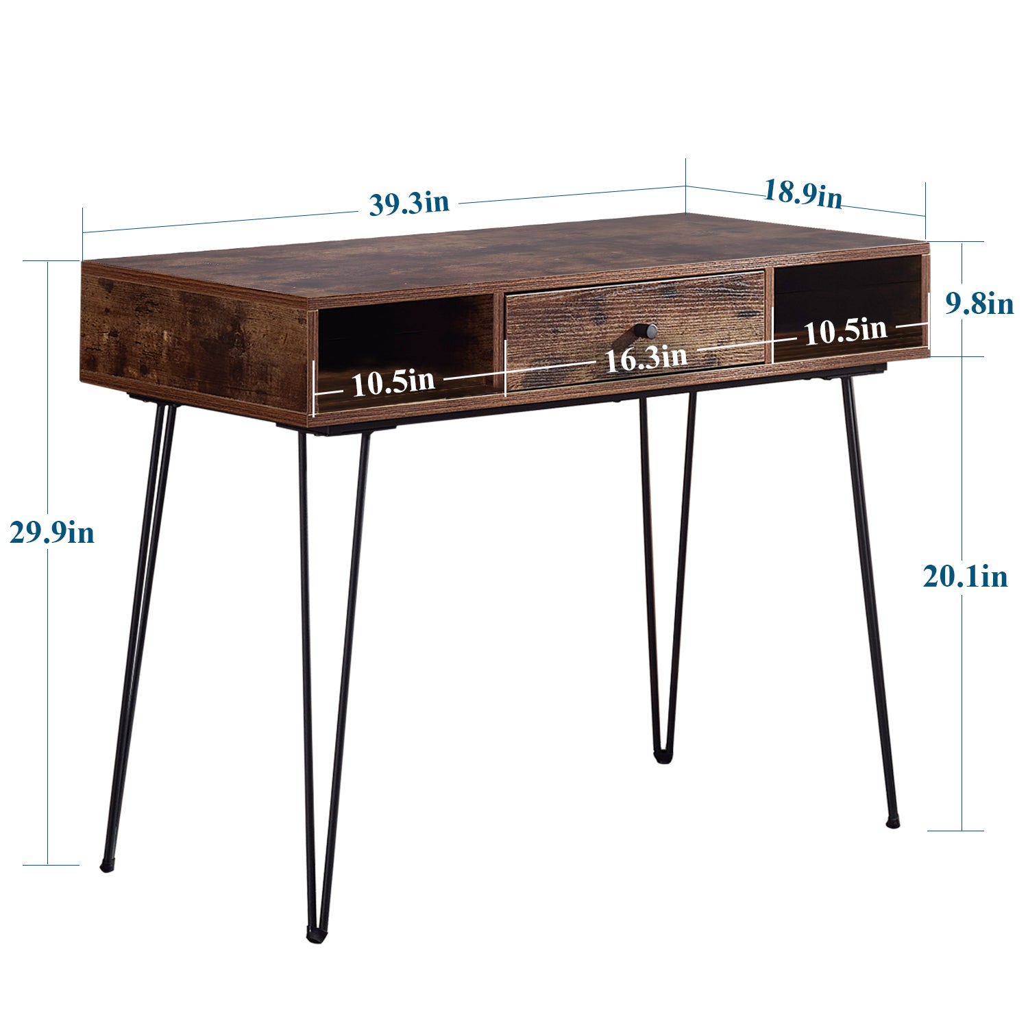 Vecelo LOE-JYX-CD02-BRN desks - View #3