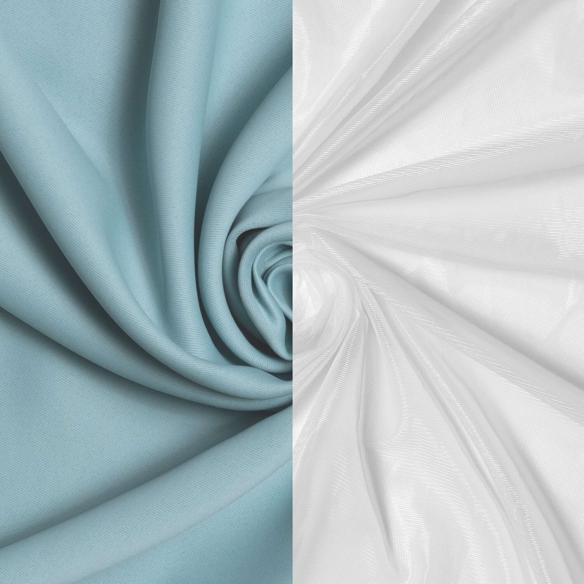 Best Home Fashion MM-TULIP-96-TURQ curtains - View #3