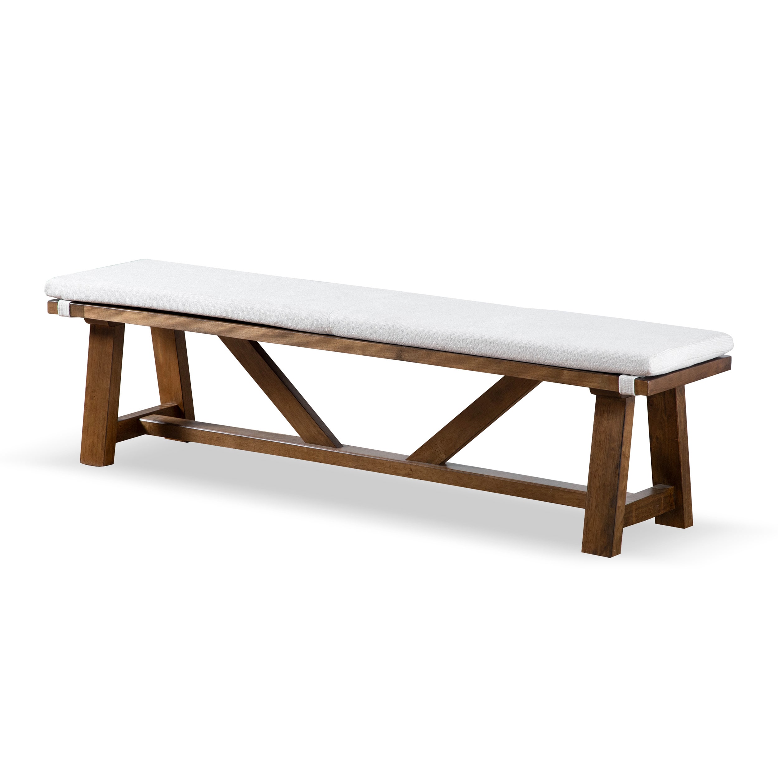 Furniture of America IDF-3422WH-BN Dining-Benches - View #2