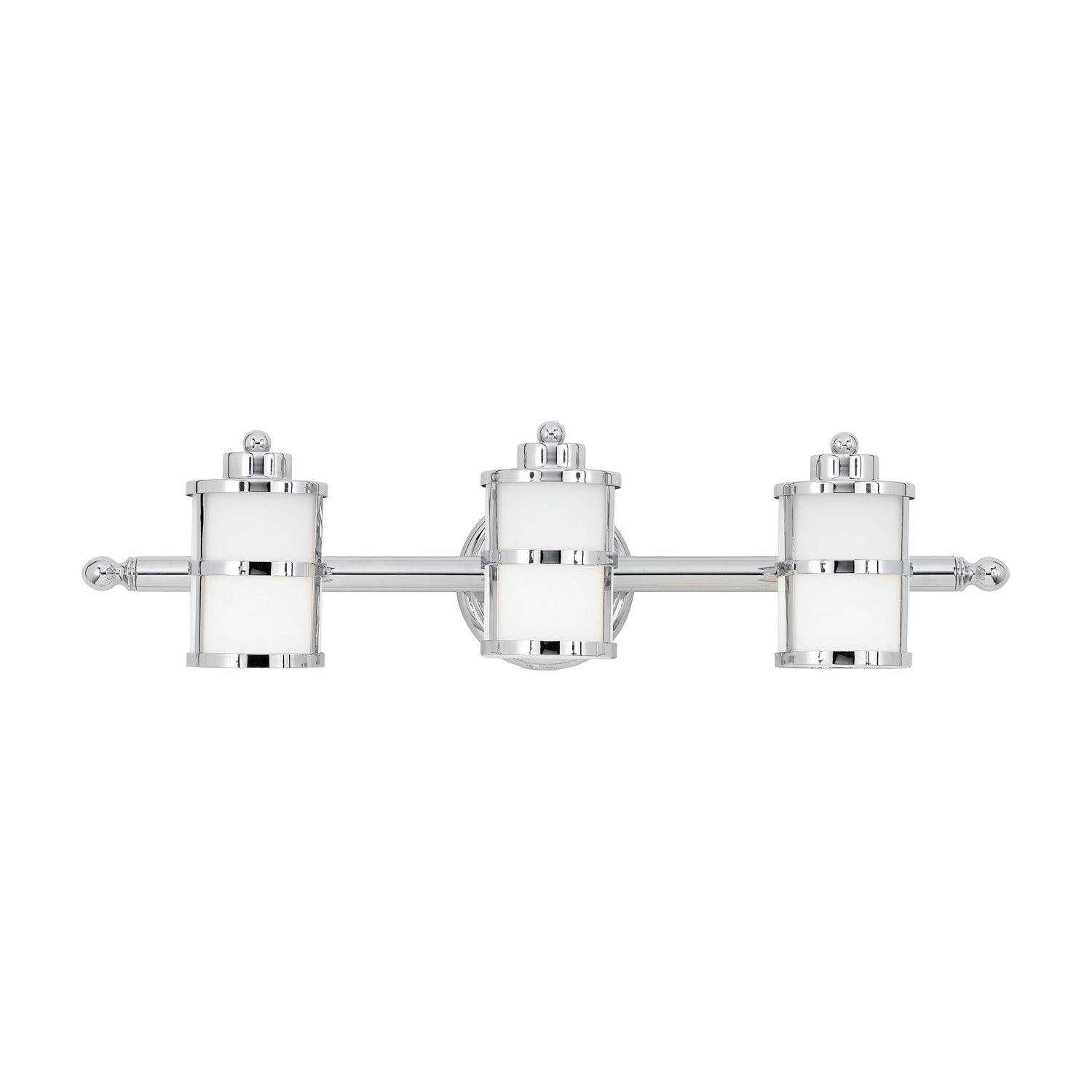 Quoizel TB8603C Tranquil Bay 26-in 3 -Light Polished Chrome Modern/contemporary Vanity light