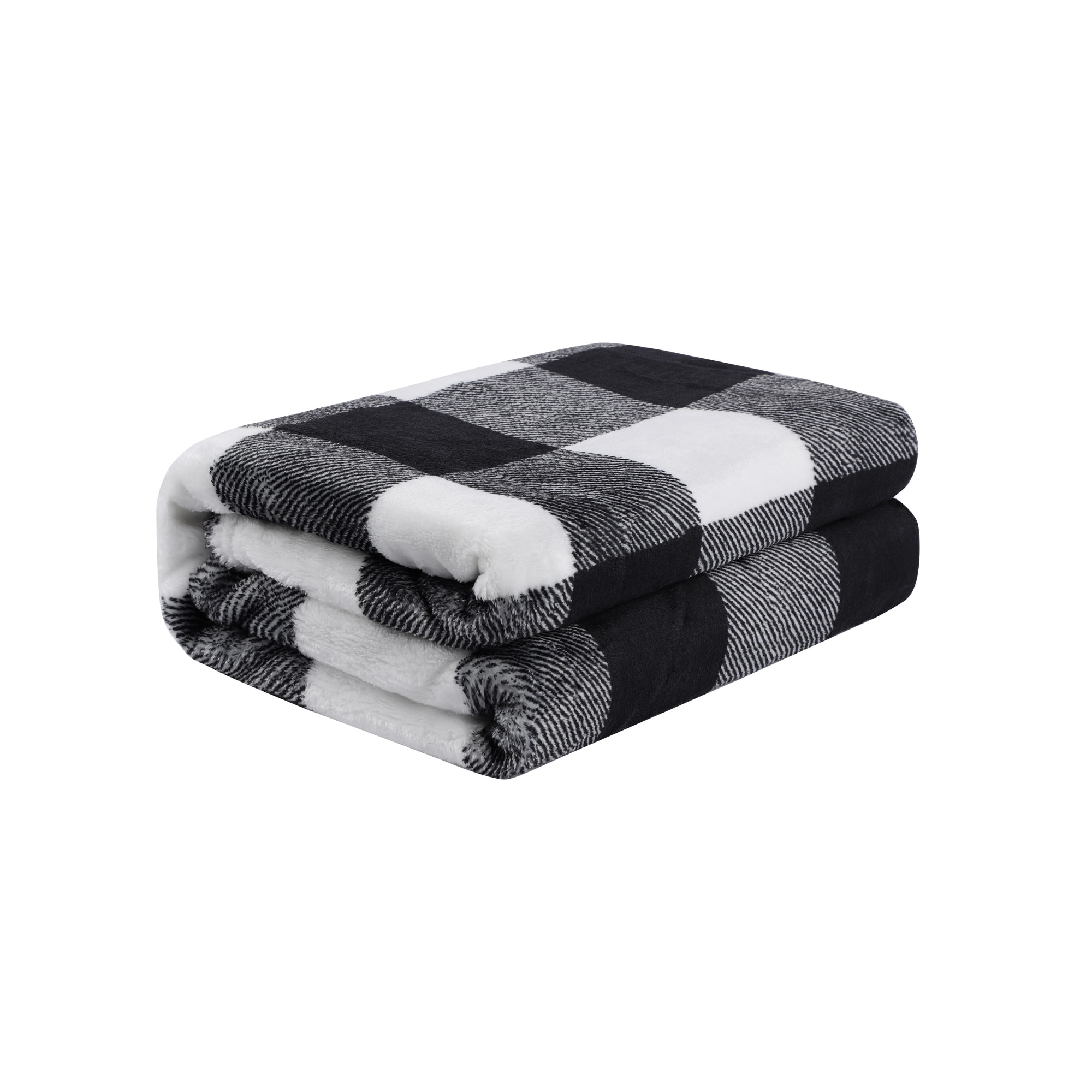 Unique Bargains Pet Blanket Flannel Puppy Blanket Fuzzy Throw Blanket for Puppy Cat Plaid Plush Bed Rug Blankets for Small-Medium Dogs Cats Sleeping Mat 30x40 in Black and White