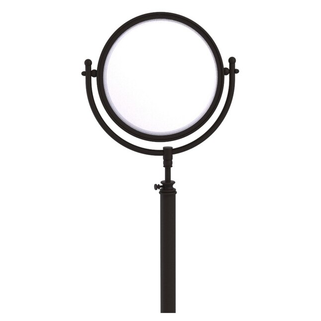 Allied Brass 10.5-in x 68-in Oil-Rubbed Bronze Double-Sided Magnifying Freestanding Vanity Mirror Allied Brass 10.5-in x 68-in Oil-Rubbed Bronze Double-Sided Magnifying Freestanding Vanity Mirror