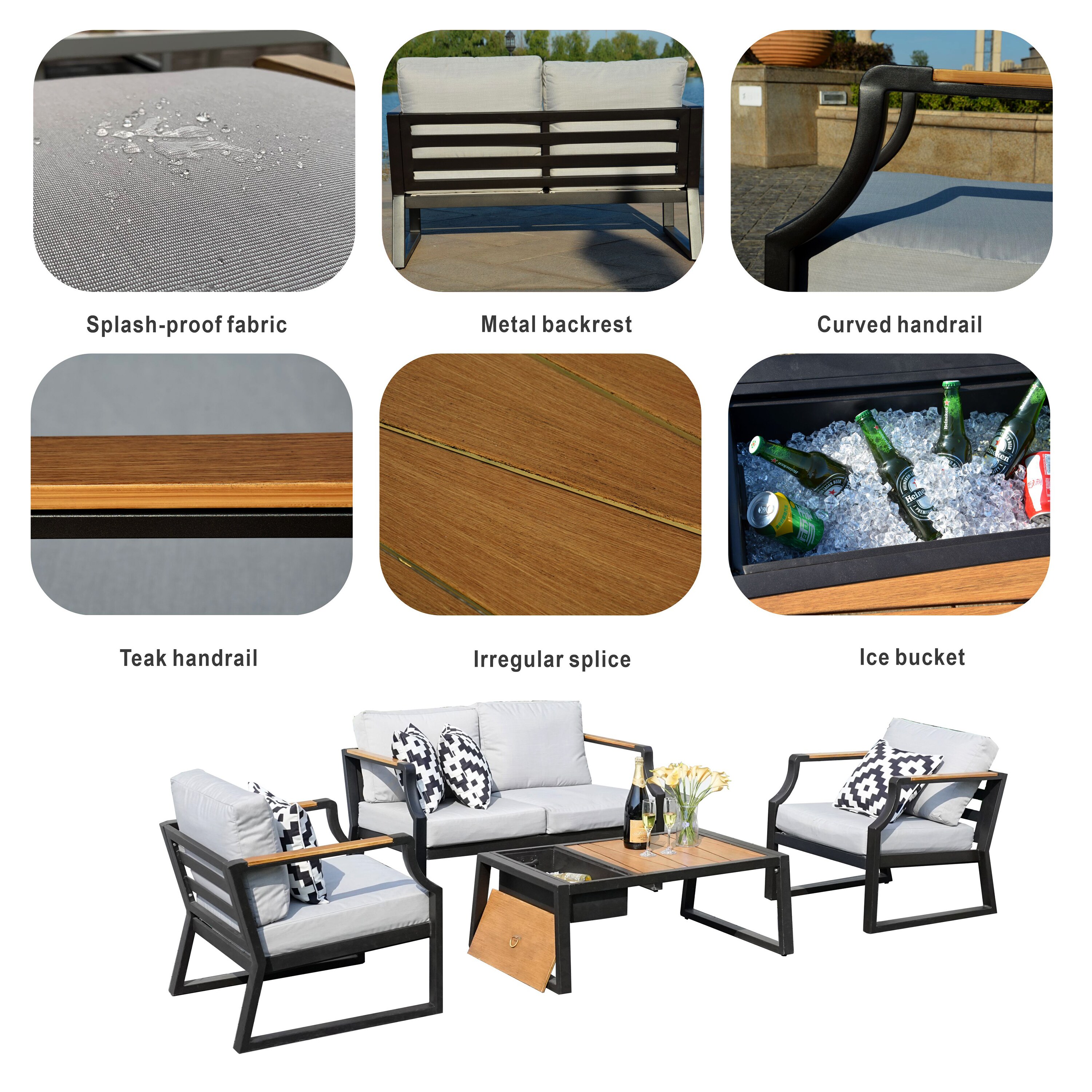 Moda Furnishings MOS-2105-B Patio-Conversation-Sets - View #9