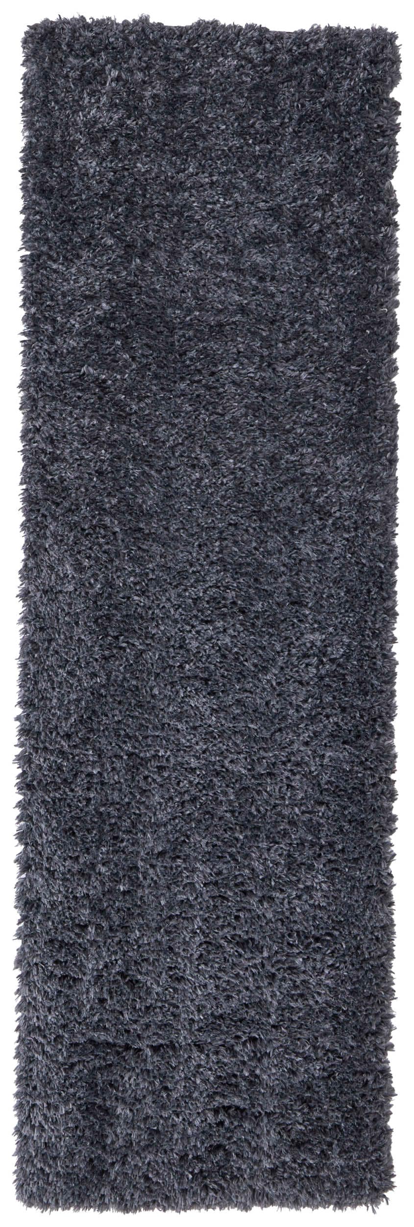 Room Envy DRNR39K0BLKCHLI68 2 x 8 (ft) Loomed Polyester Black Rectangular Indoor Solid Runner rug
