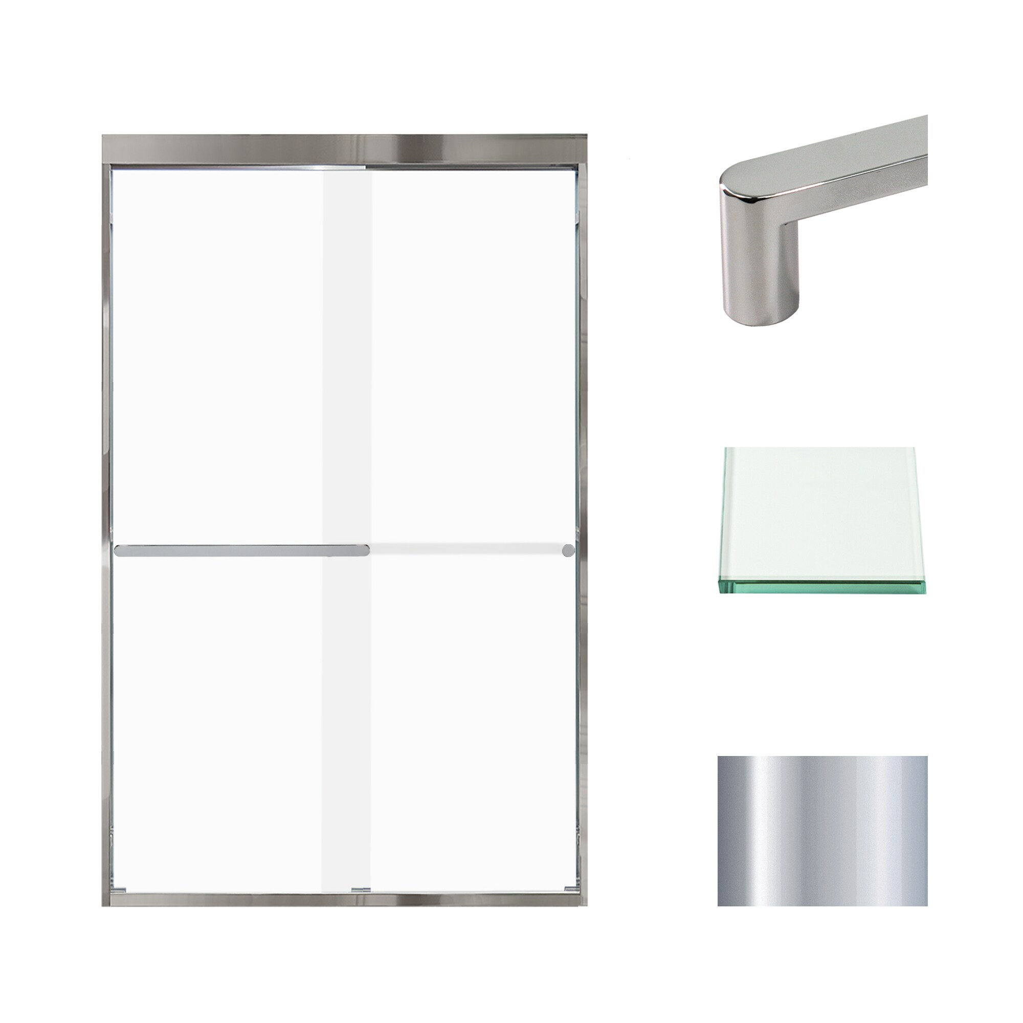Transolid FBPT487608F-R-PC Shower-Doors - View #2