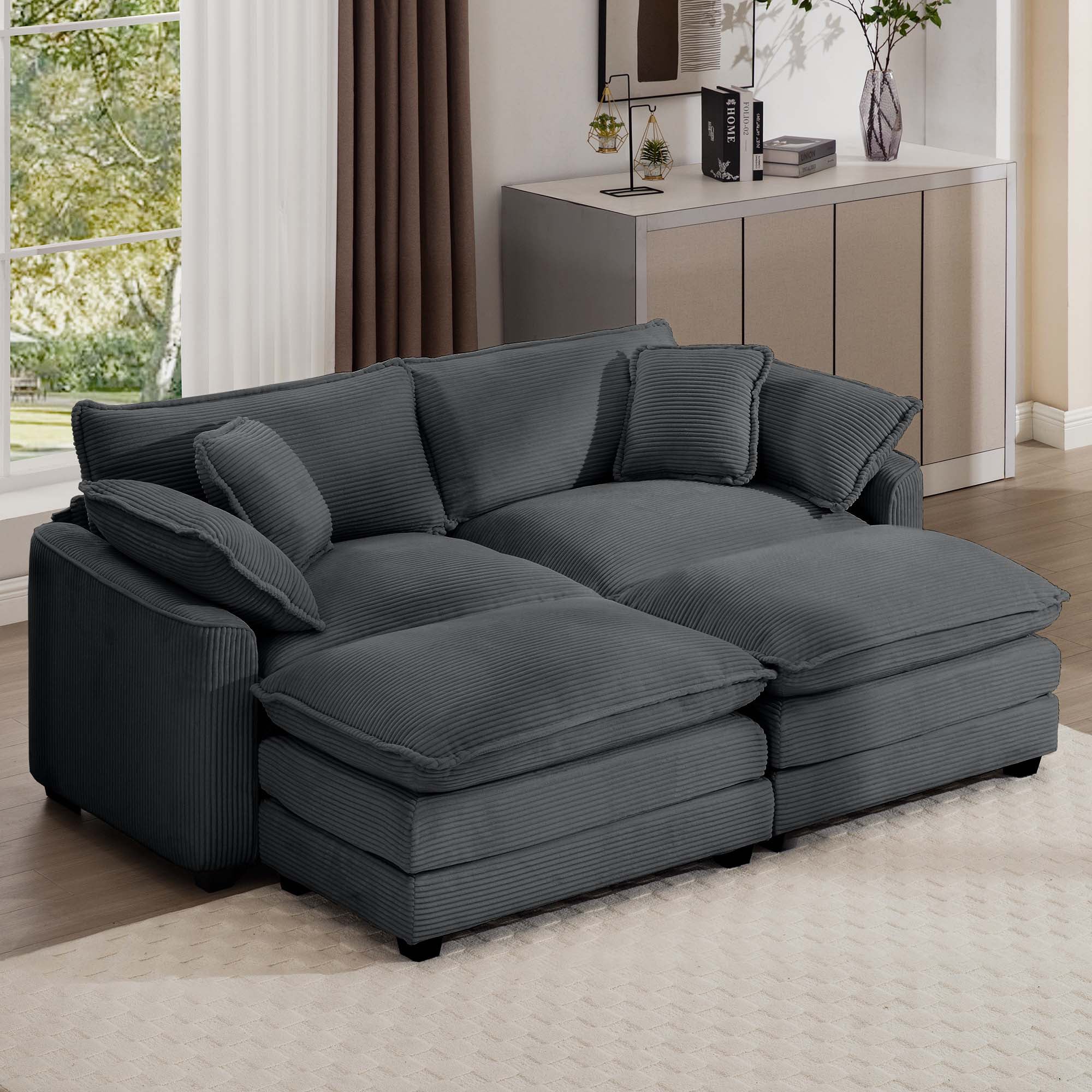 SINOFURN SYA020306GY Sofas-Loveseats - View #3