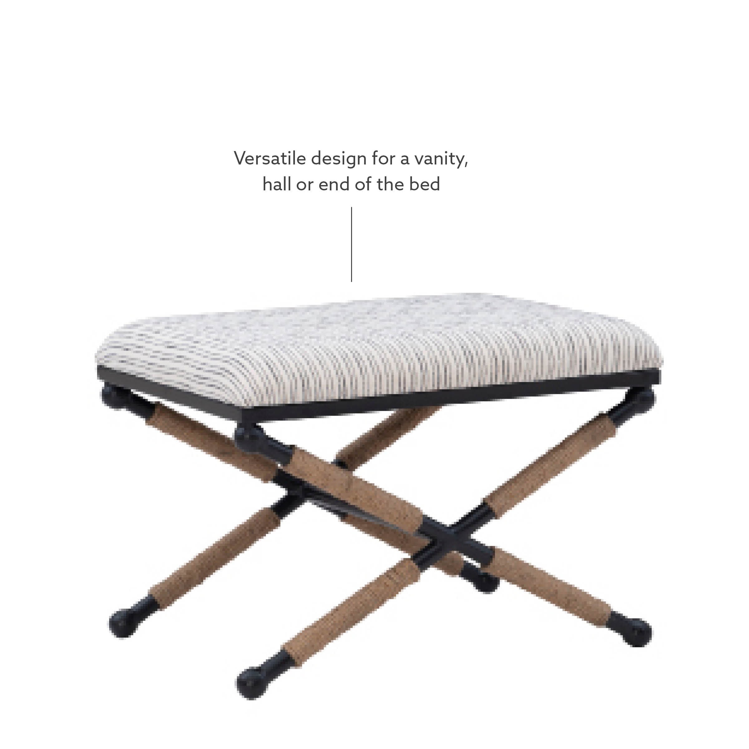 Linon BH166STRIPE1ASU bench - View #16