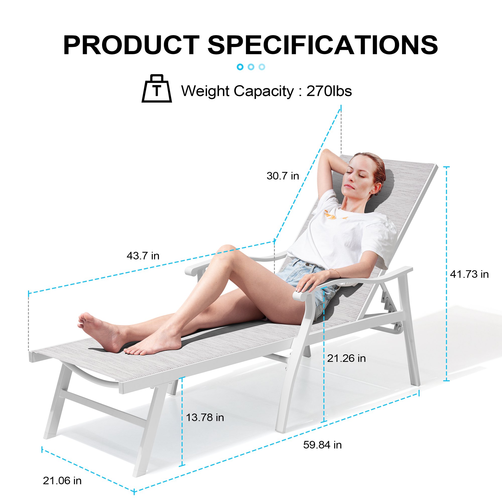 Crestlive Products CL-LG008WGB-2PC Patio-Chairs - View #2