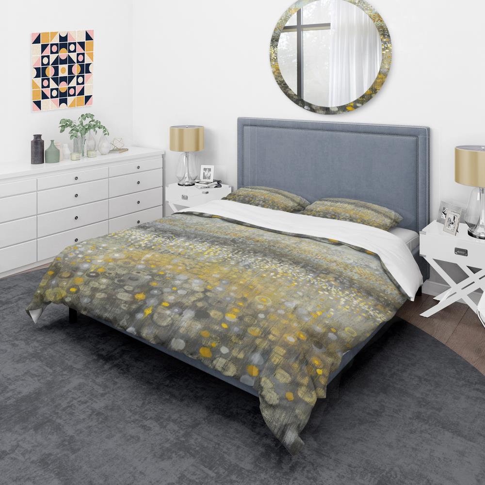Designart BED30327-K 3 -Piece Blue King Duvet cover Set