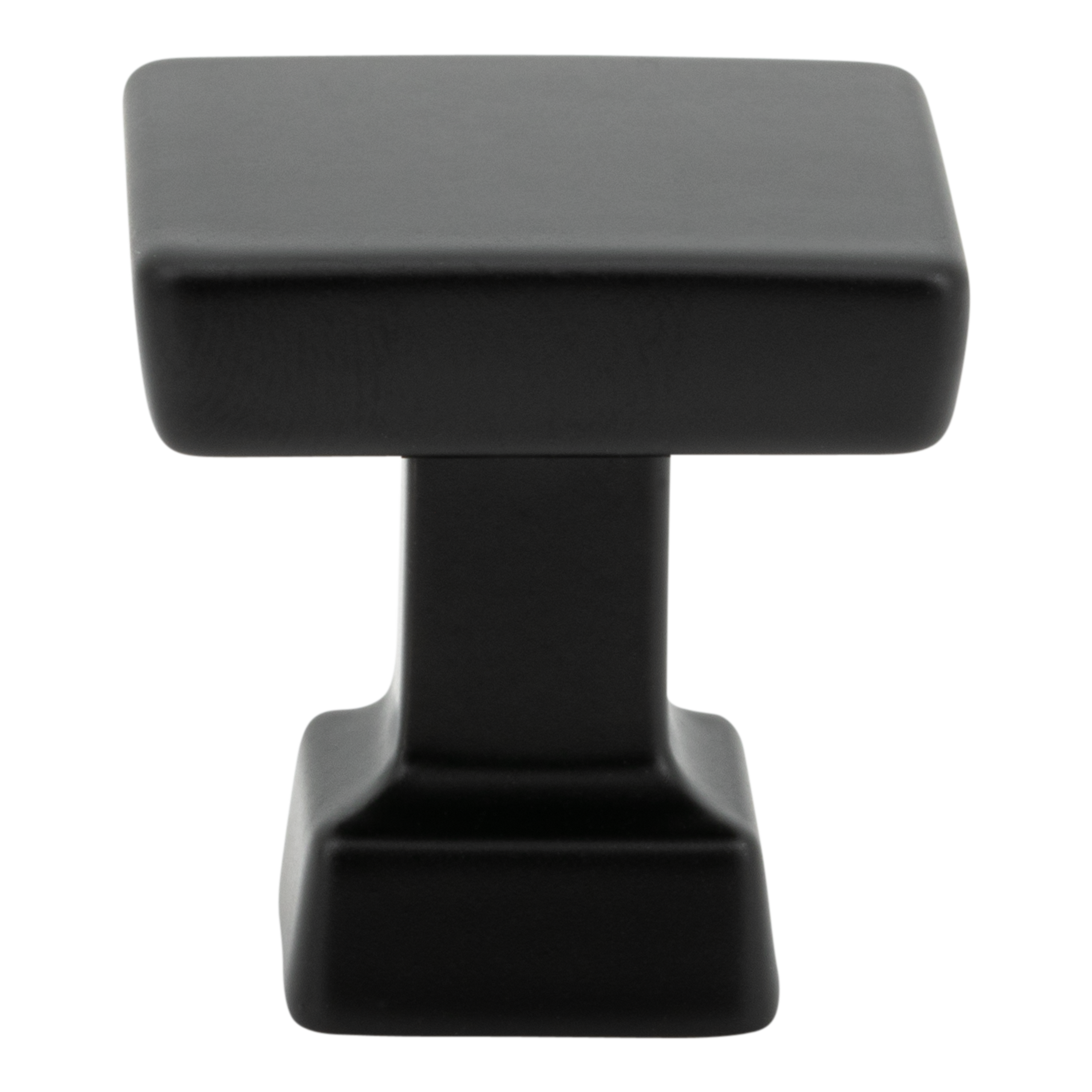 Villa Valentina VV3MB No. 3 1-1/8-in Matte Black Square Traditional Cabinet Knob