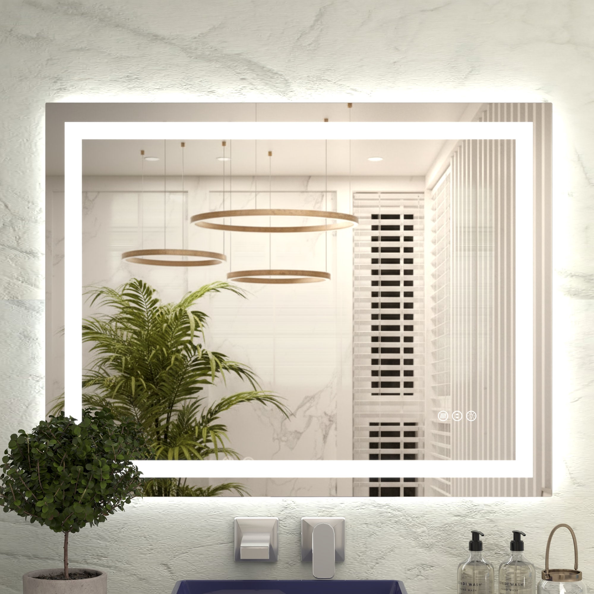Afoxsos LAF0226M42 Framed-Bath-Mirrors - View #3