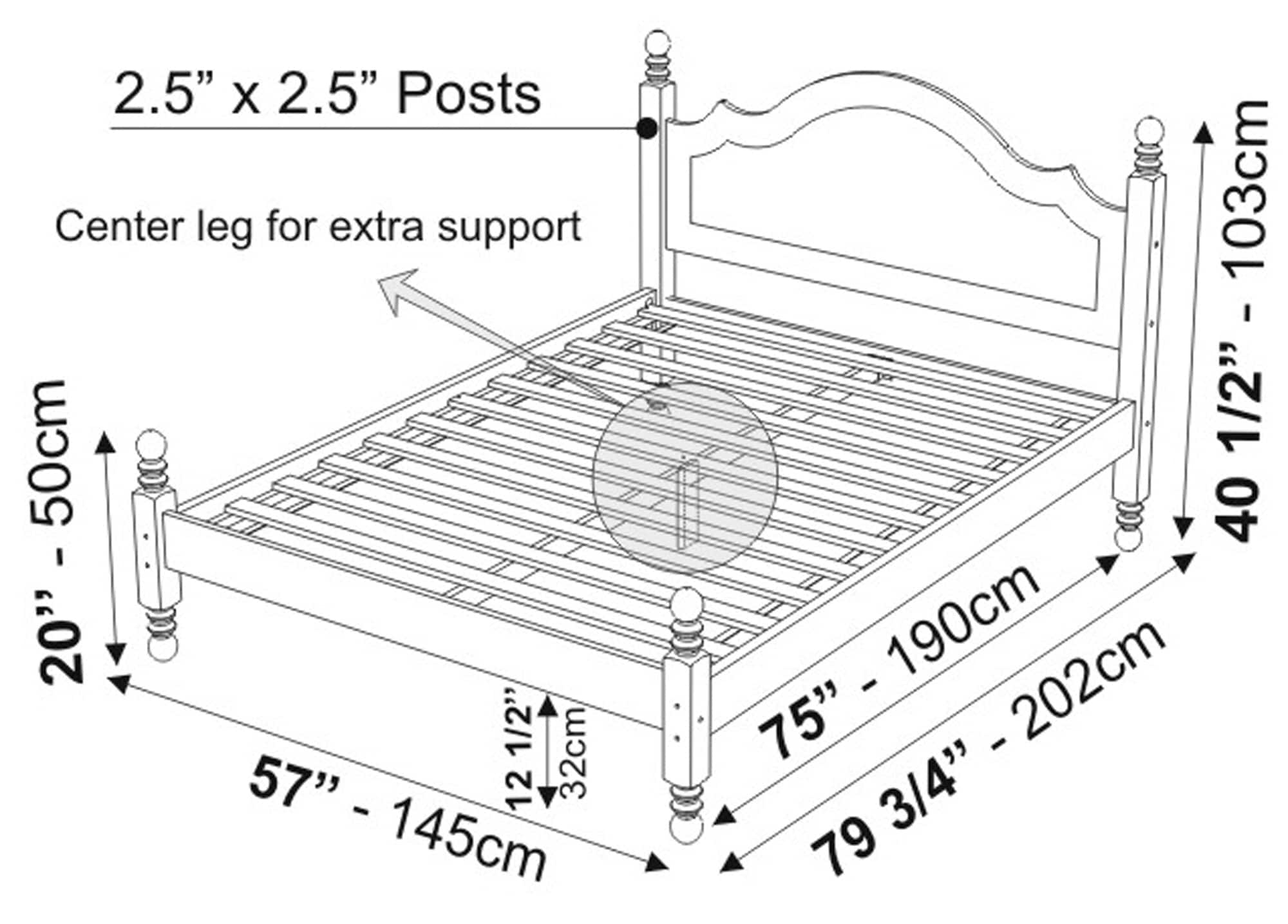 Palace Imports Honey Pine Twin Platform Bed in the Beds department at ...