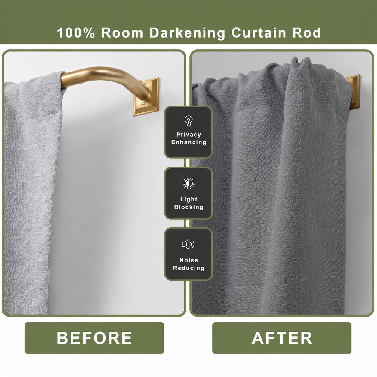 KIWDZFU Wrap Around Curtain Rod for 28 to 160 Inches Window Curved