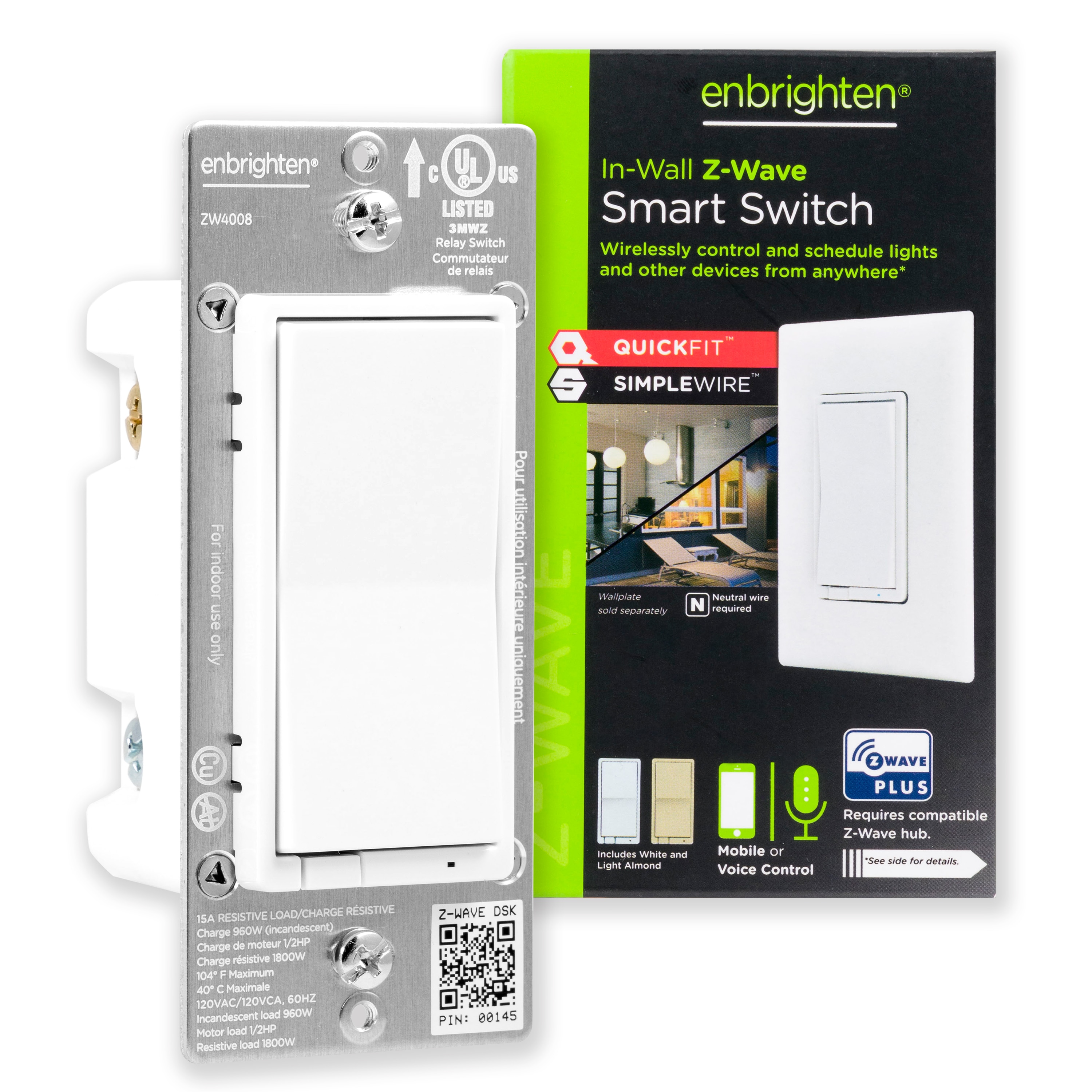 GE Wi-Fi Smart Switch 15-Amp 120/125-Volt Residential/Commercial