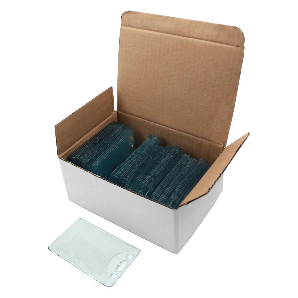 C-Line CLI88617 Heavy Duty ID Badge Holders, Vinyl, Vertical, 2-3/8 x 3-3/8, Box of 100