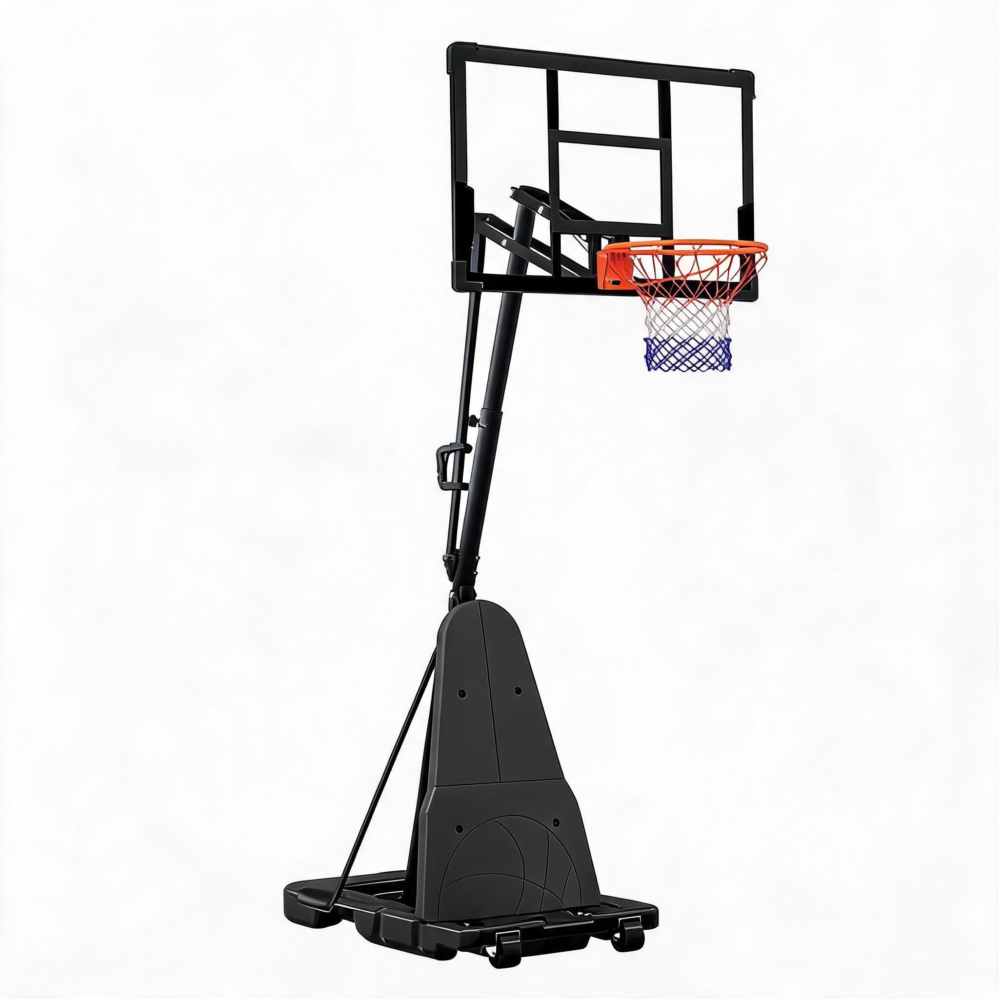 GarveeLife Portable Basketball Hoop System 48 Inch Adjustable 5.6 to 10FT Outdoor Basketball Goal with Heavy Duty Steel Frame Water/Sand Fillable Base Rolling Wheels for Backyard Driveway and Home