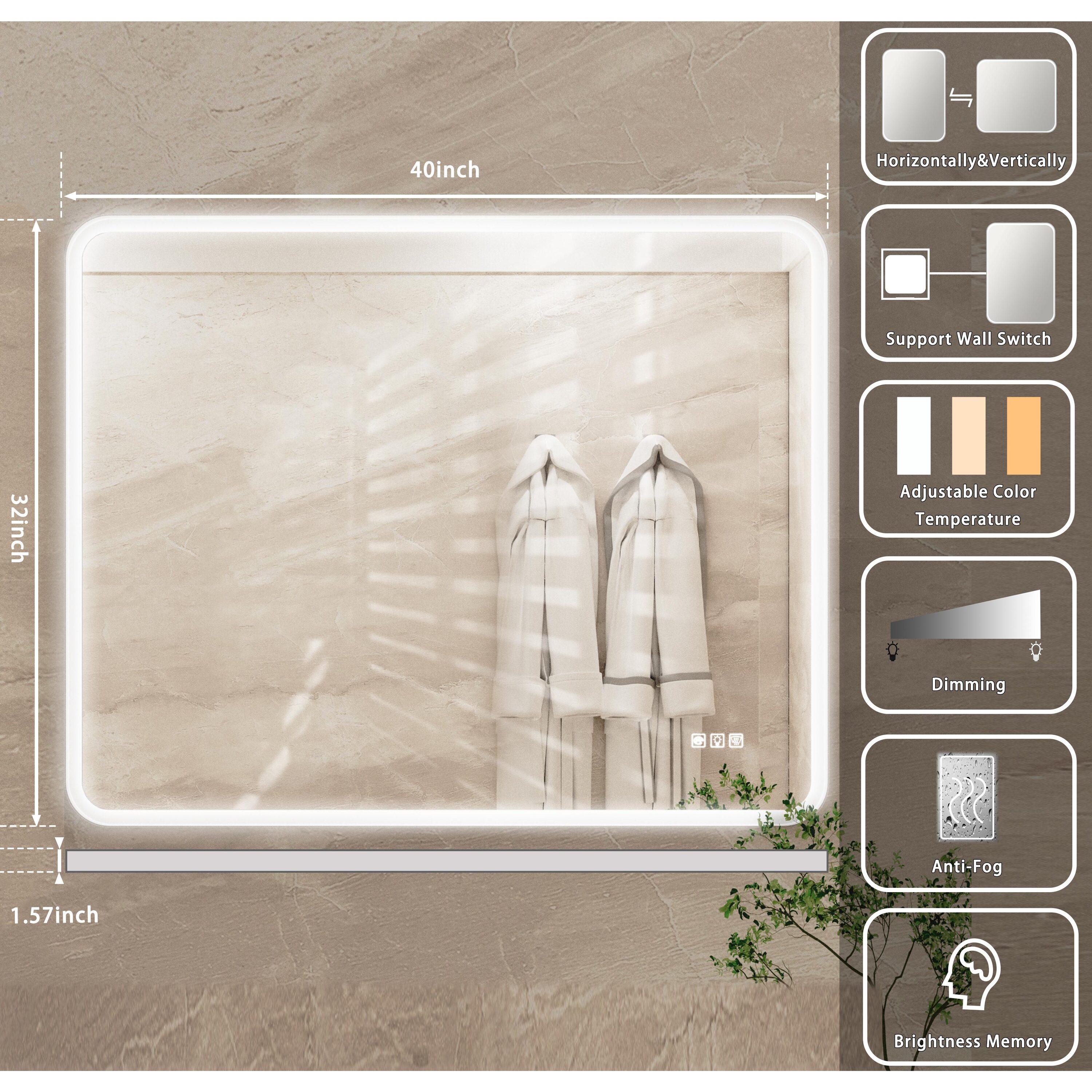 Bayfeve BF-195769-MIR Framed-Bath-Mirrors - View #5