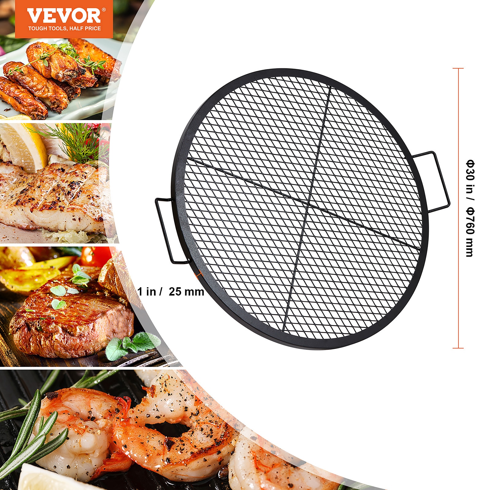 30 inch round grill grates best sale